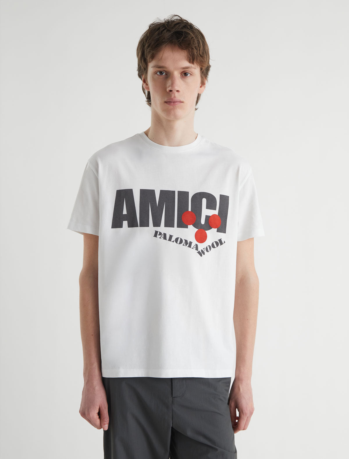 Amicci i men short sleeved tshirt front print