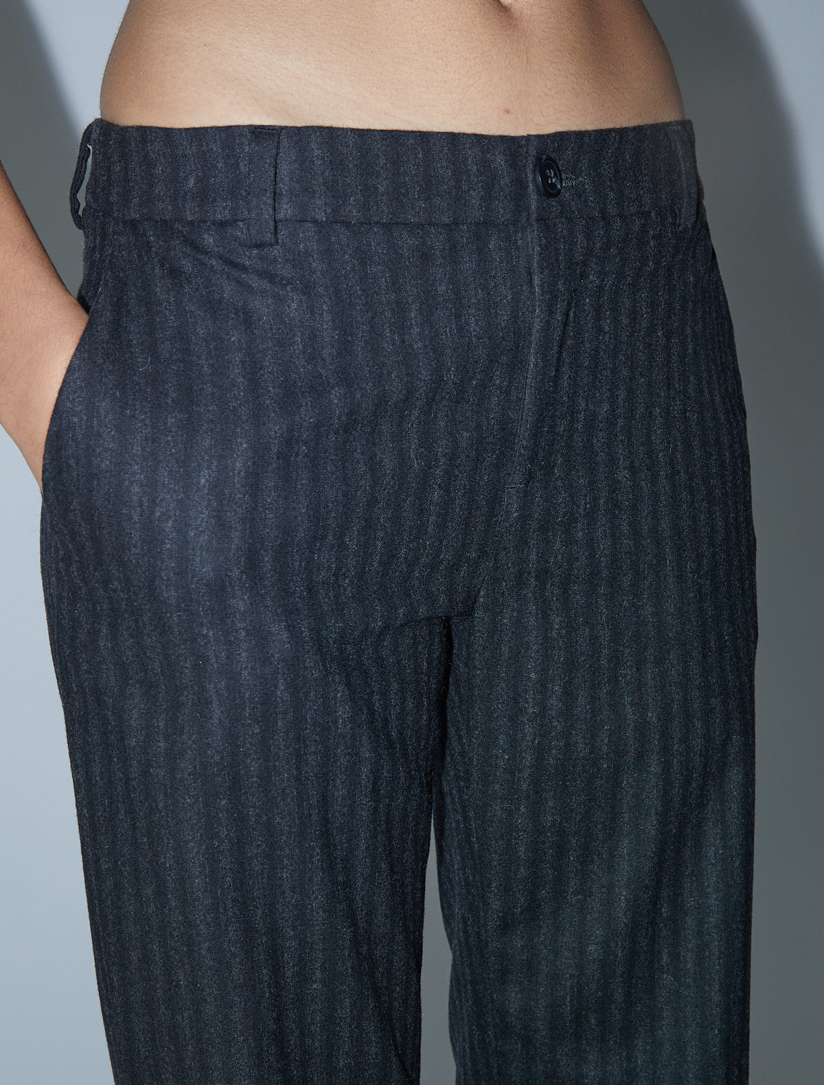 Hina straight leg classic trousers belt loops
