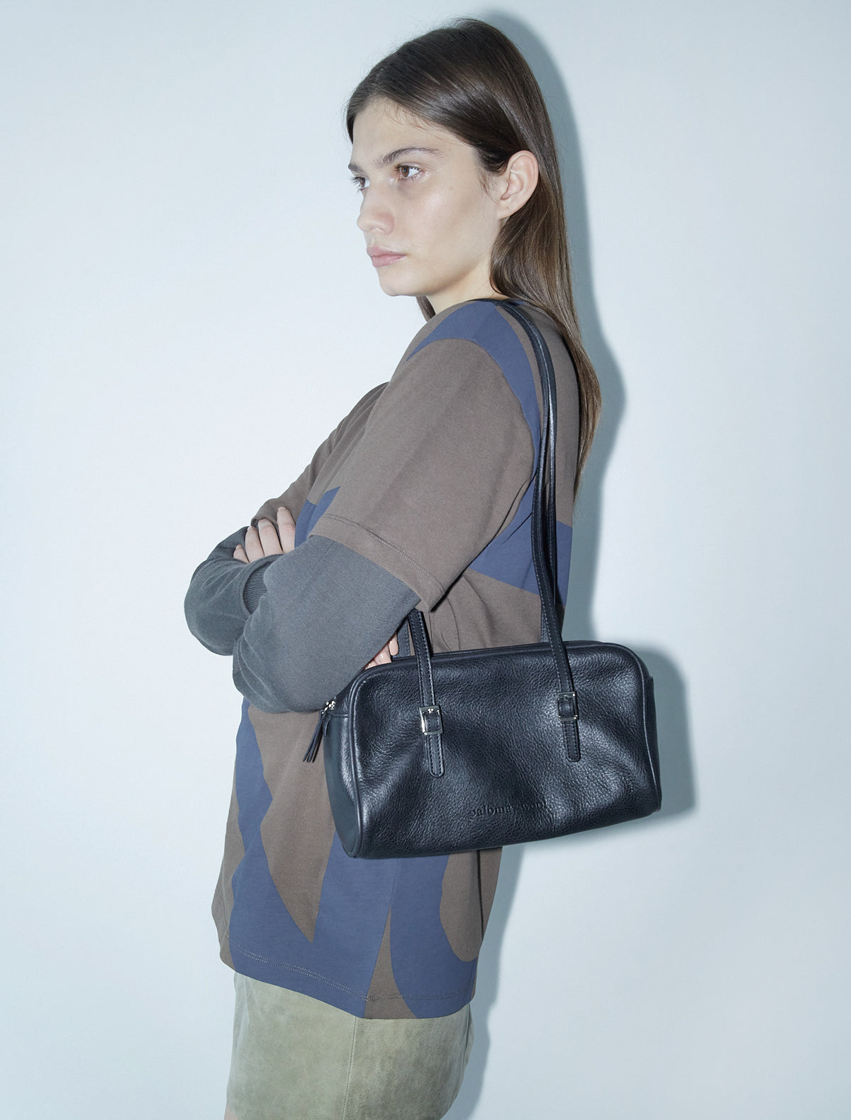 Soft cayetano leather bag black