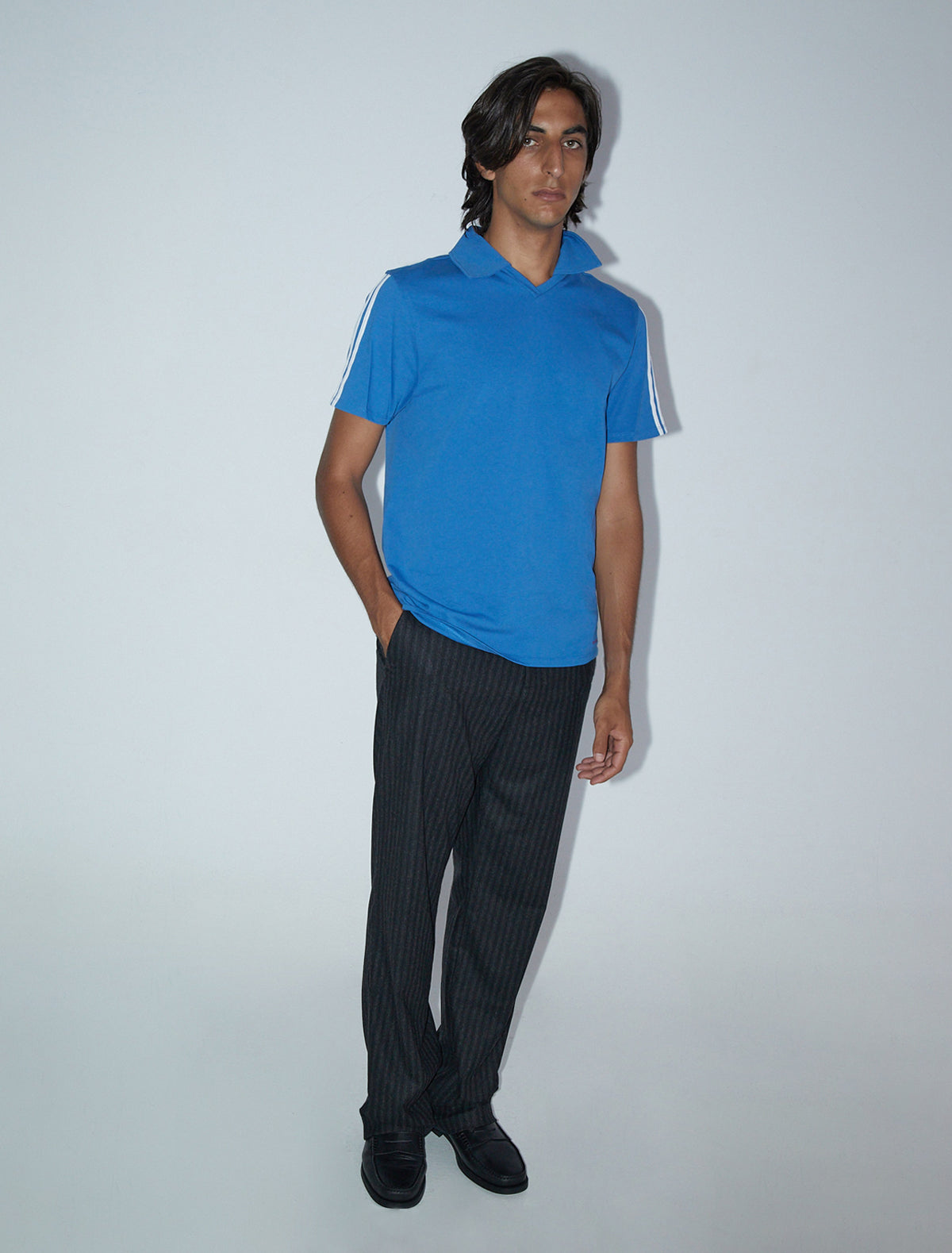 Hina tailored style woolen men striped pants