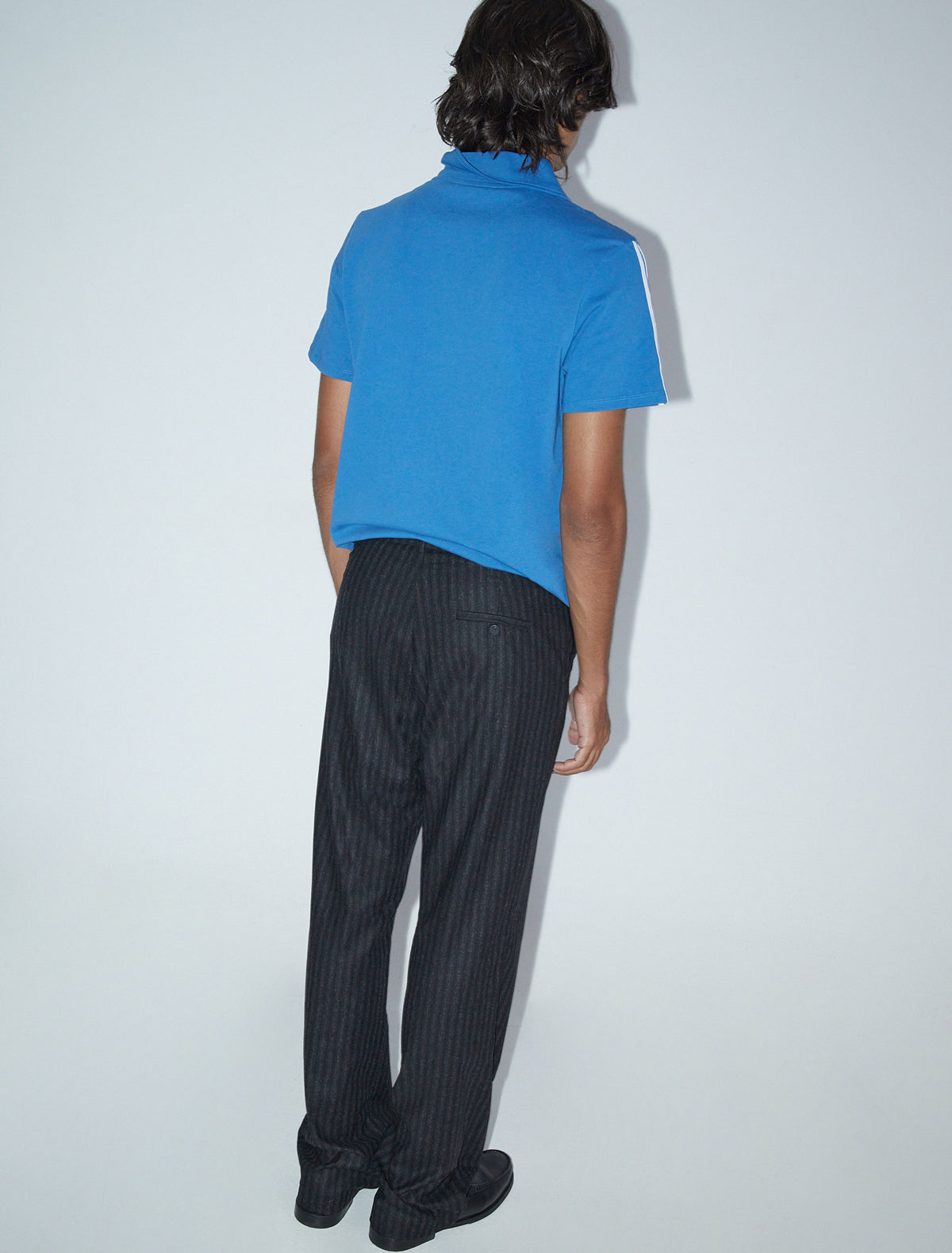 Hina tailored style woolen men striped pants