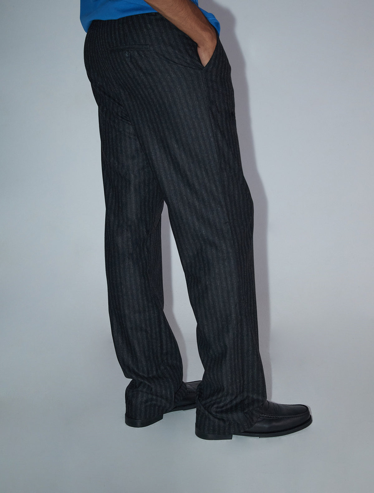 Hina tailored style woolen men striped pants