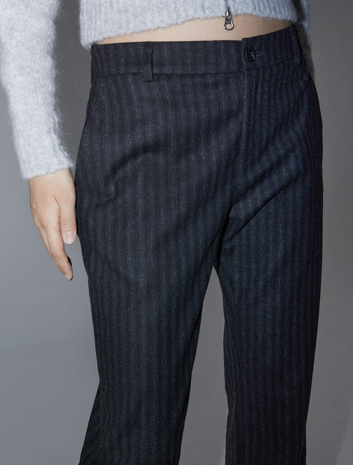 Hina straight leg classic trousers belt loops