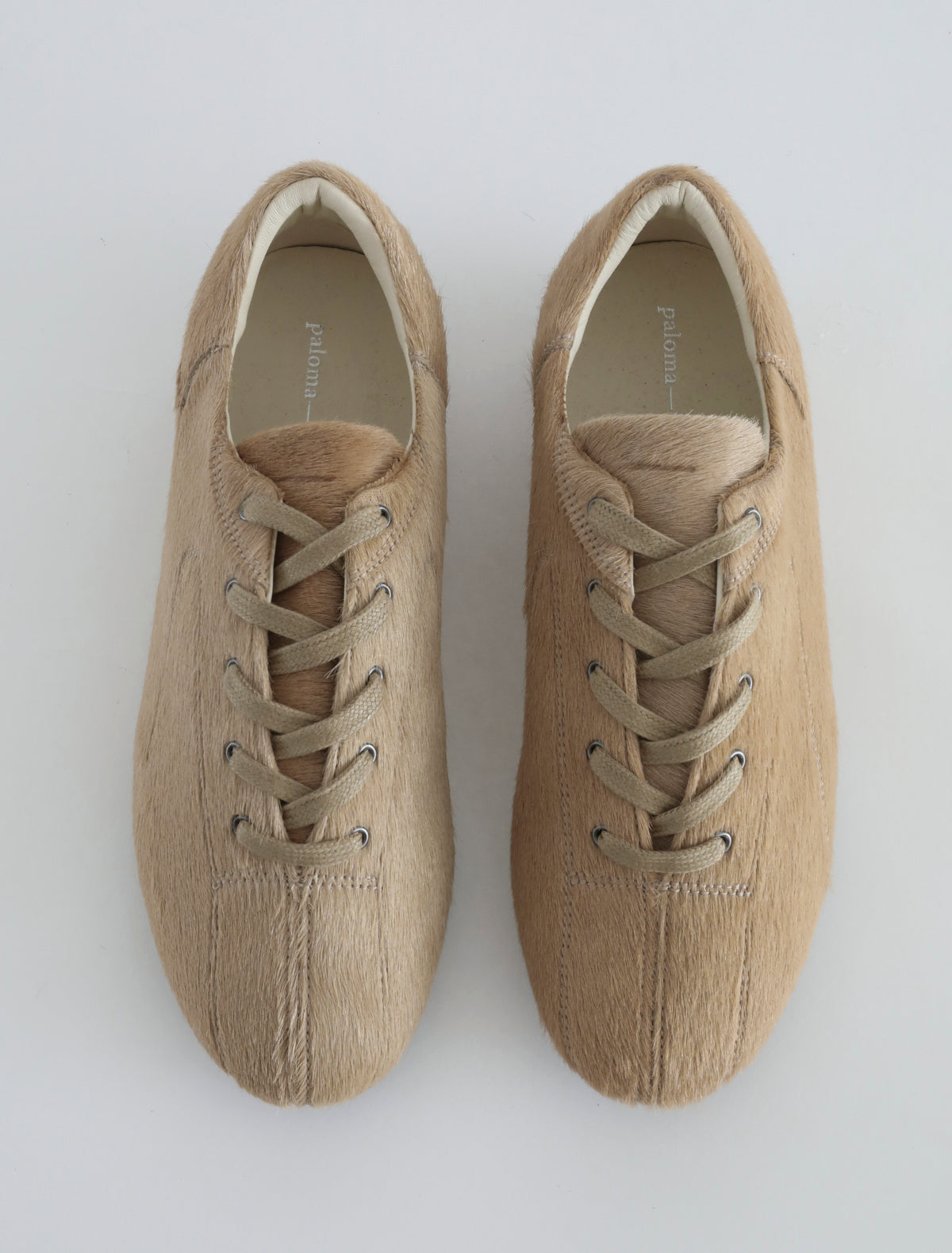 Miles laceup men leather sneakers rubber sole beige