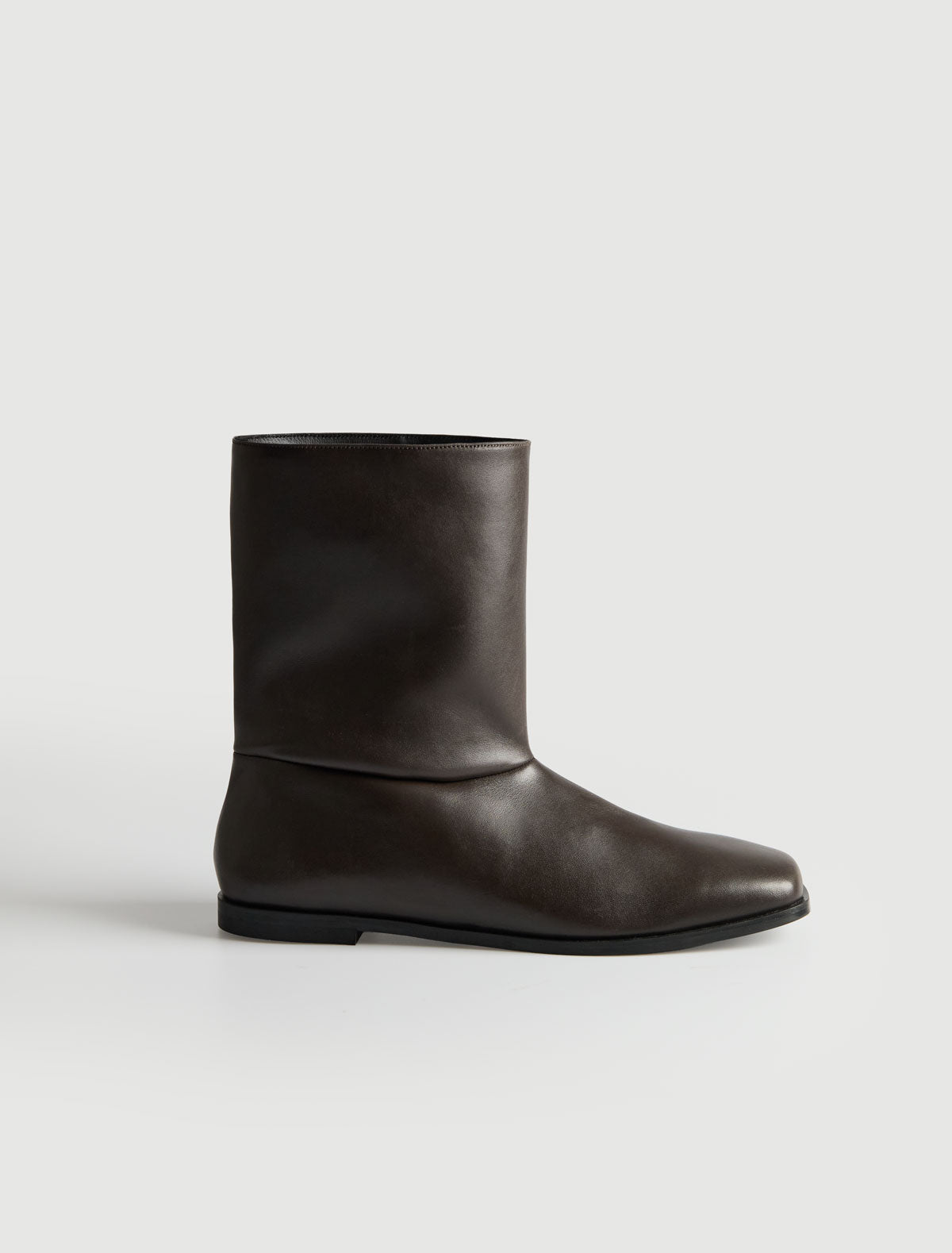 Martin ankle boot shoe inspired panel detailing brown