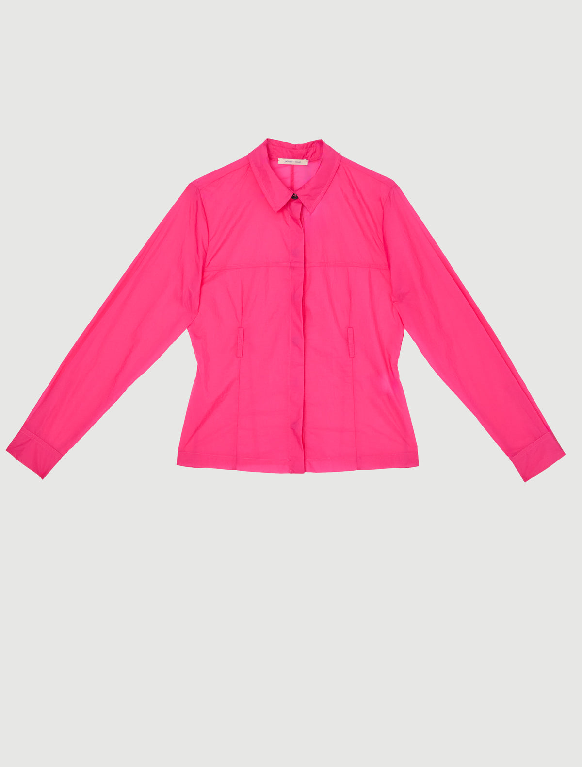 Meltuit fitted nylon shirt belt loops waist pink