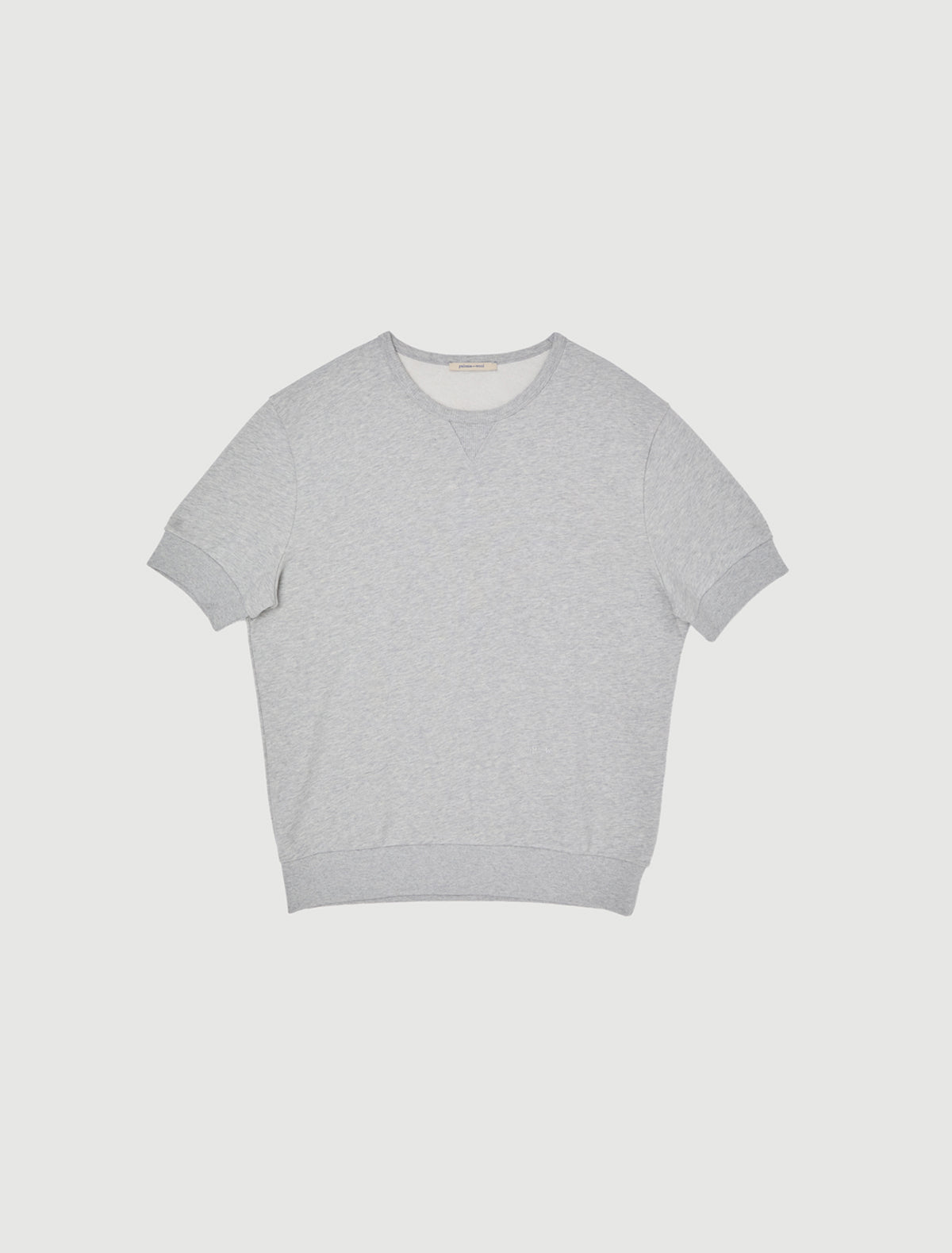 Gerani short sleeve sweatshirt ribbed cuffs hem