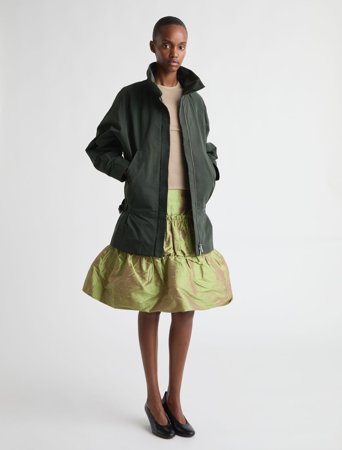 Polviera verde khaki claro
