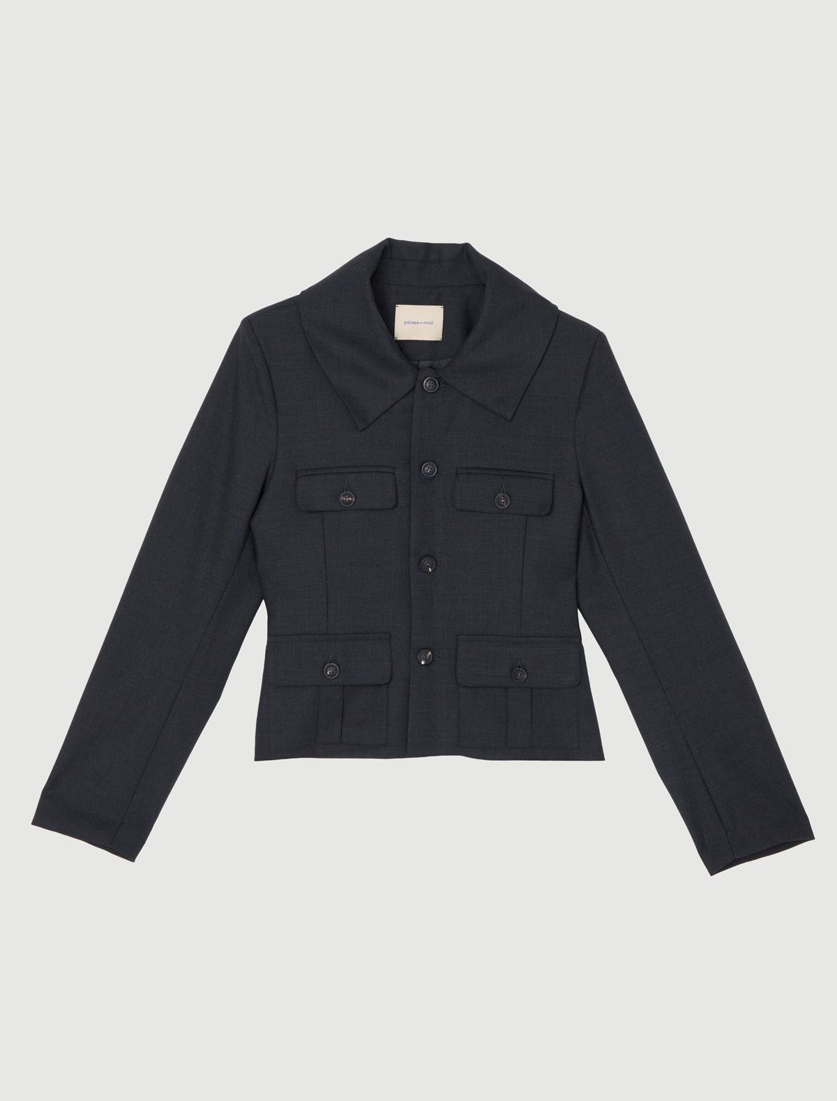 Zepel blazer oversized collar four front pockets