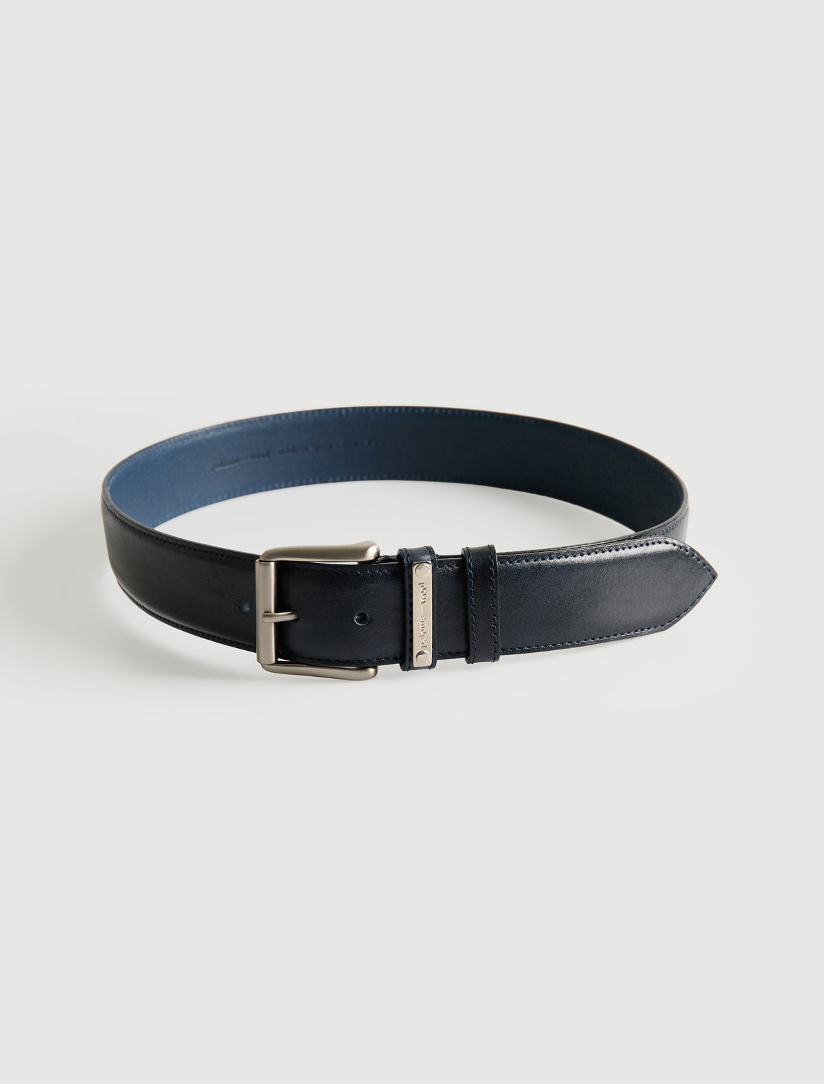 Juana belt custom plaque belt loop navy