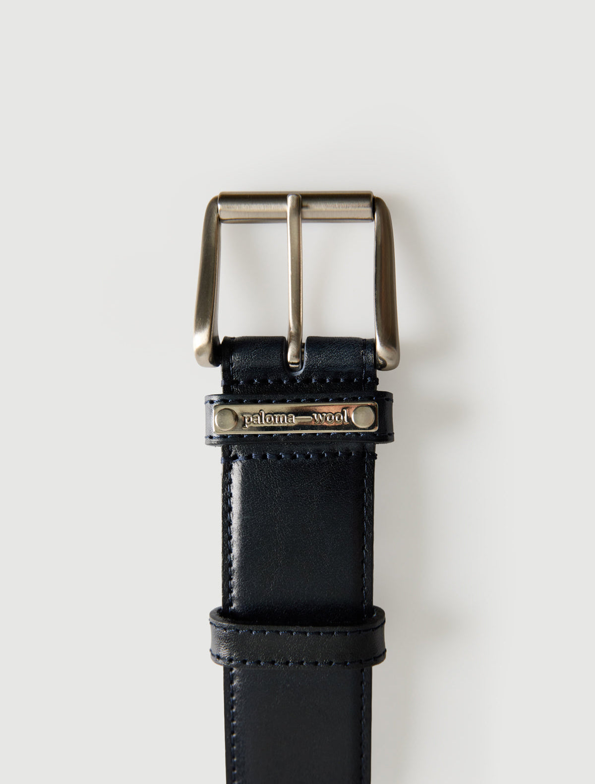 Juana belt custom plaque belt loop navy