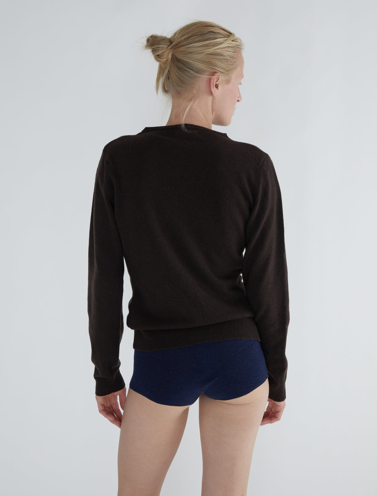 Pai pai fitted knit shorts navy