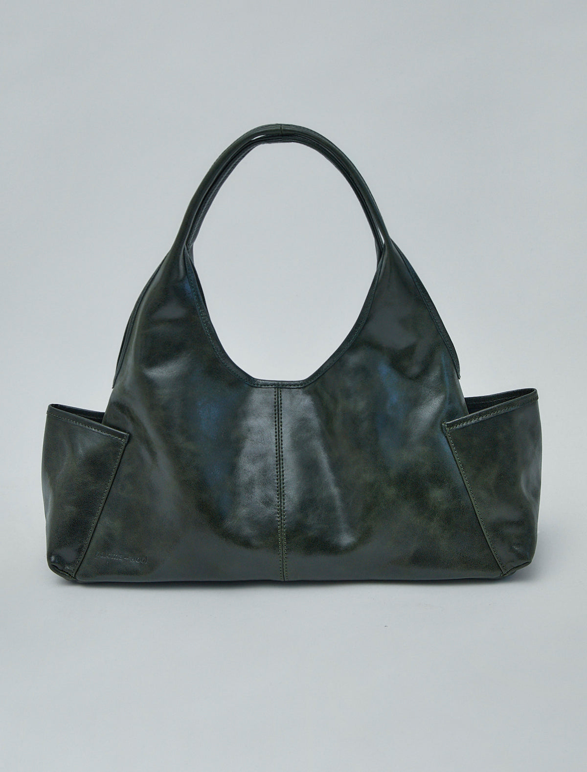 Querida pockets triangular shoelder bag khaki