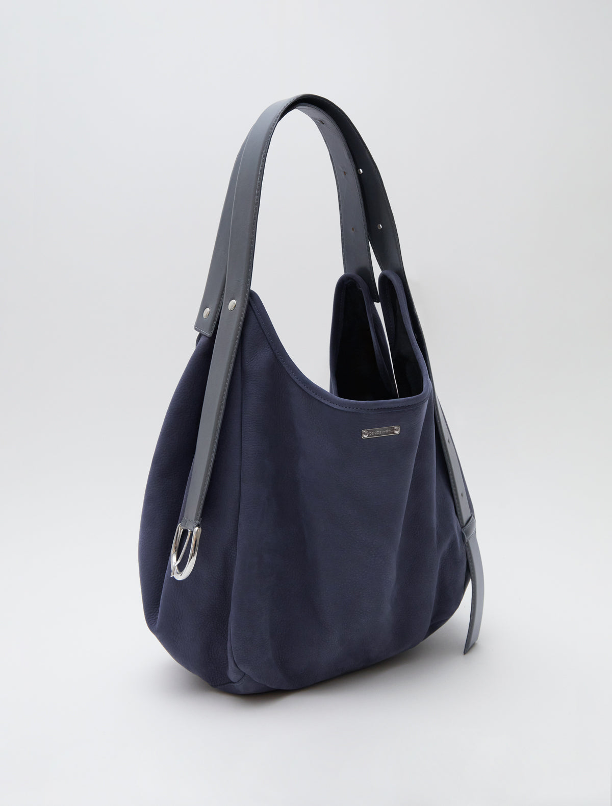 Emilie bag bucket bag belt inspired handle design navy