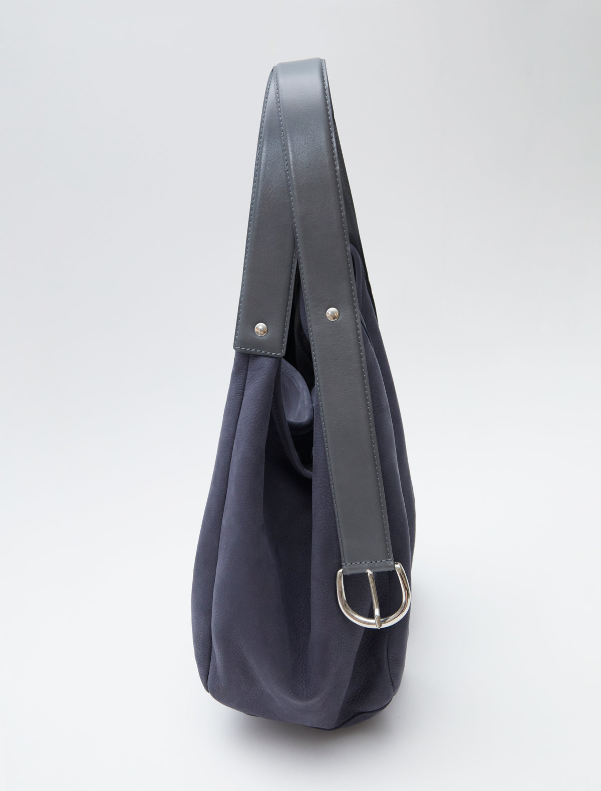 Emilie bag bucket bag belt inspired handle design navy