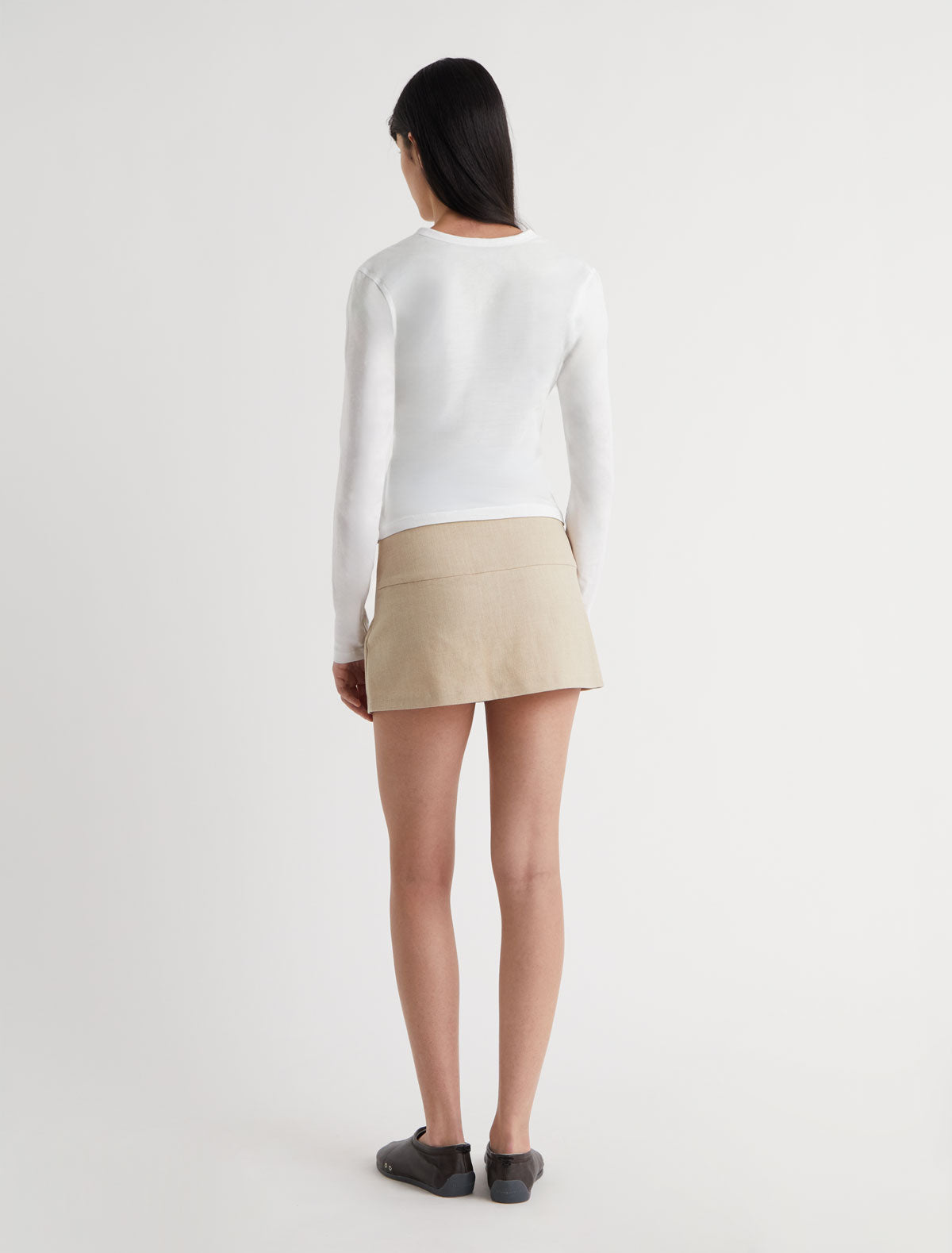 Nestor long sleeve top button placket chest pockets