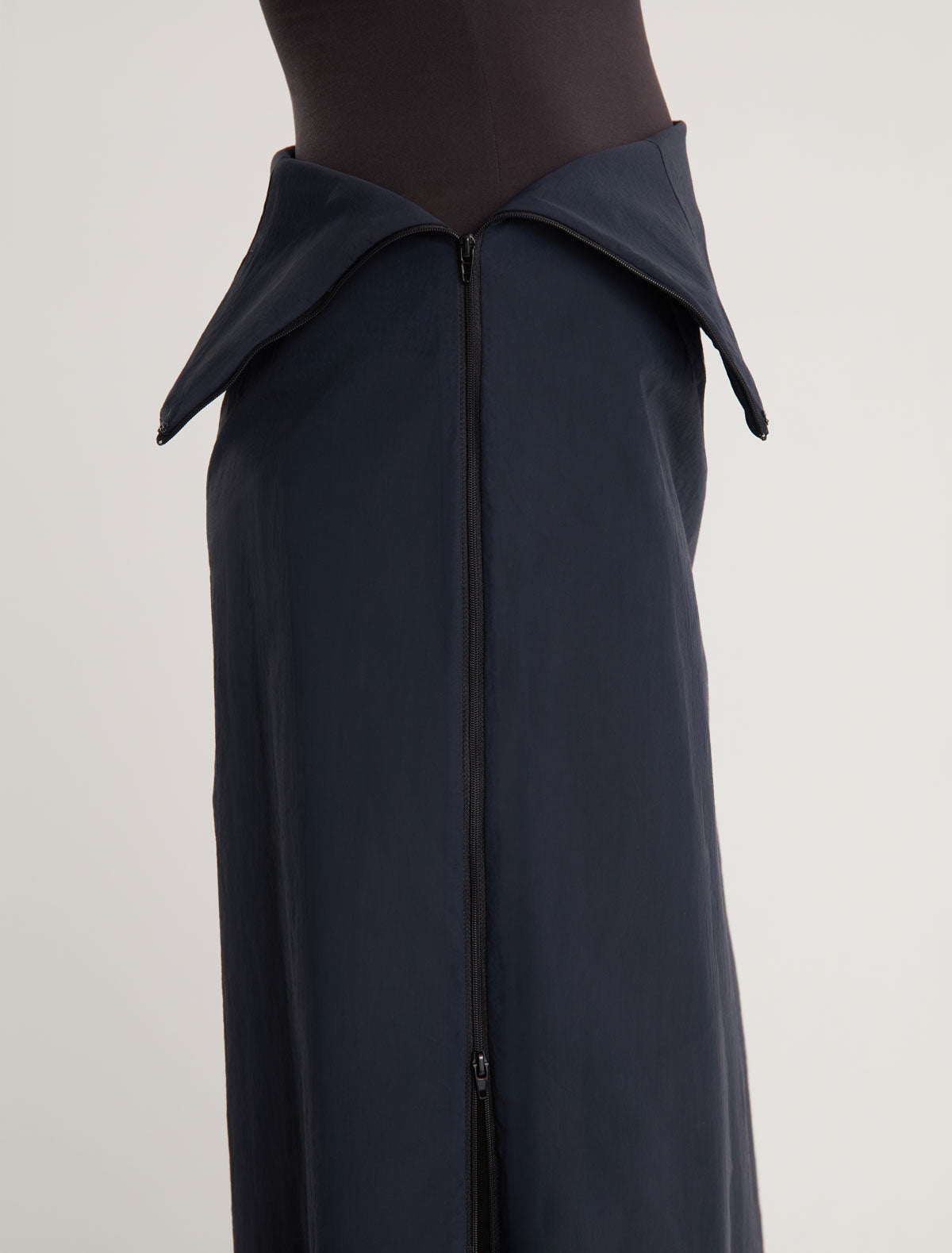 Fosca high waisted long nylon skirt