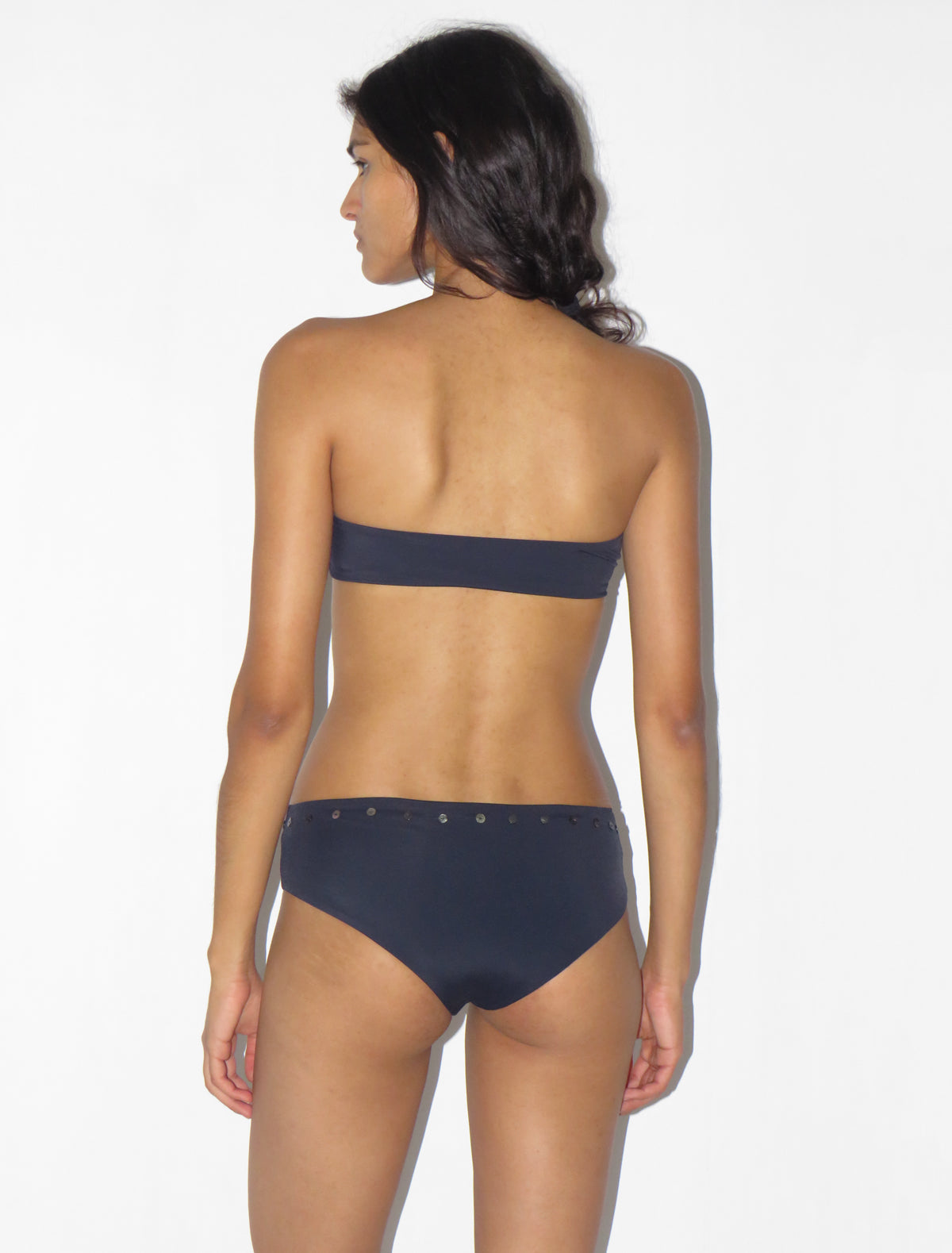 Manon bikini bottom mother of pearl buttons