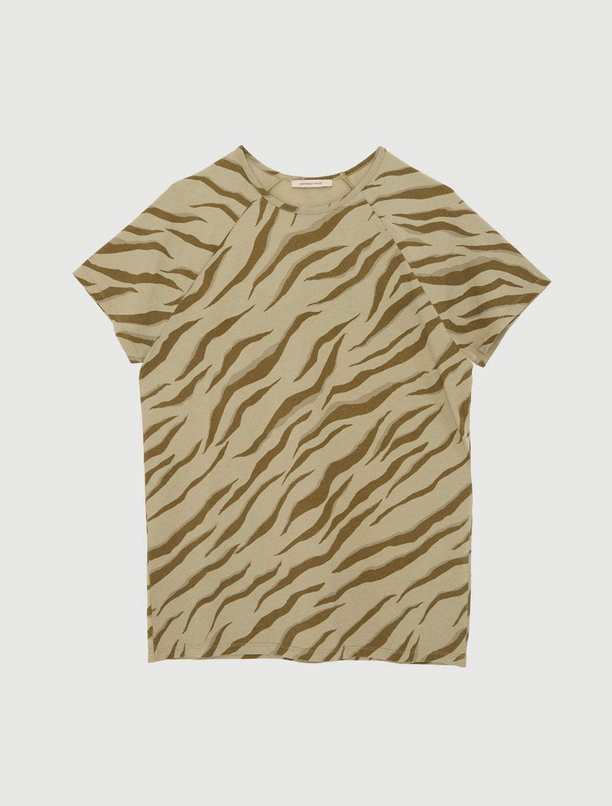 Savina b short sleeve top zebra print raglan sleeves
