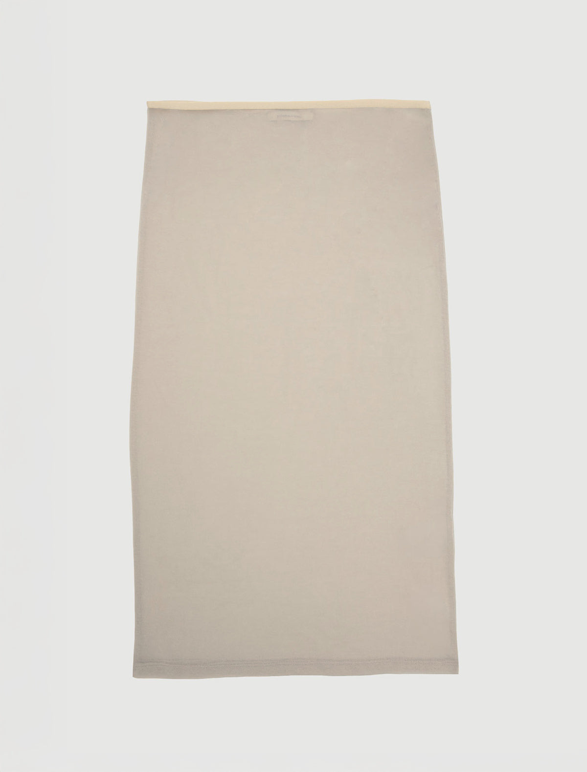 Long tina midi skirt contrast strap detailing ecru