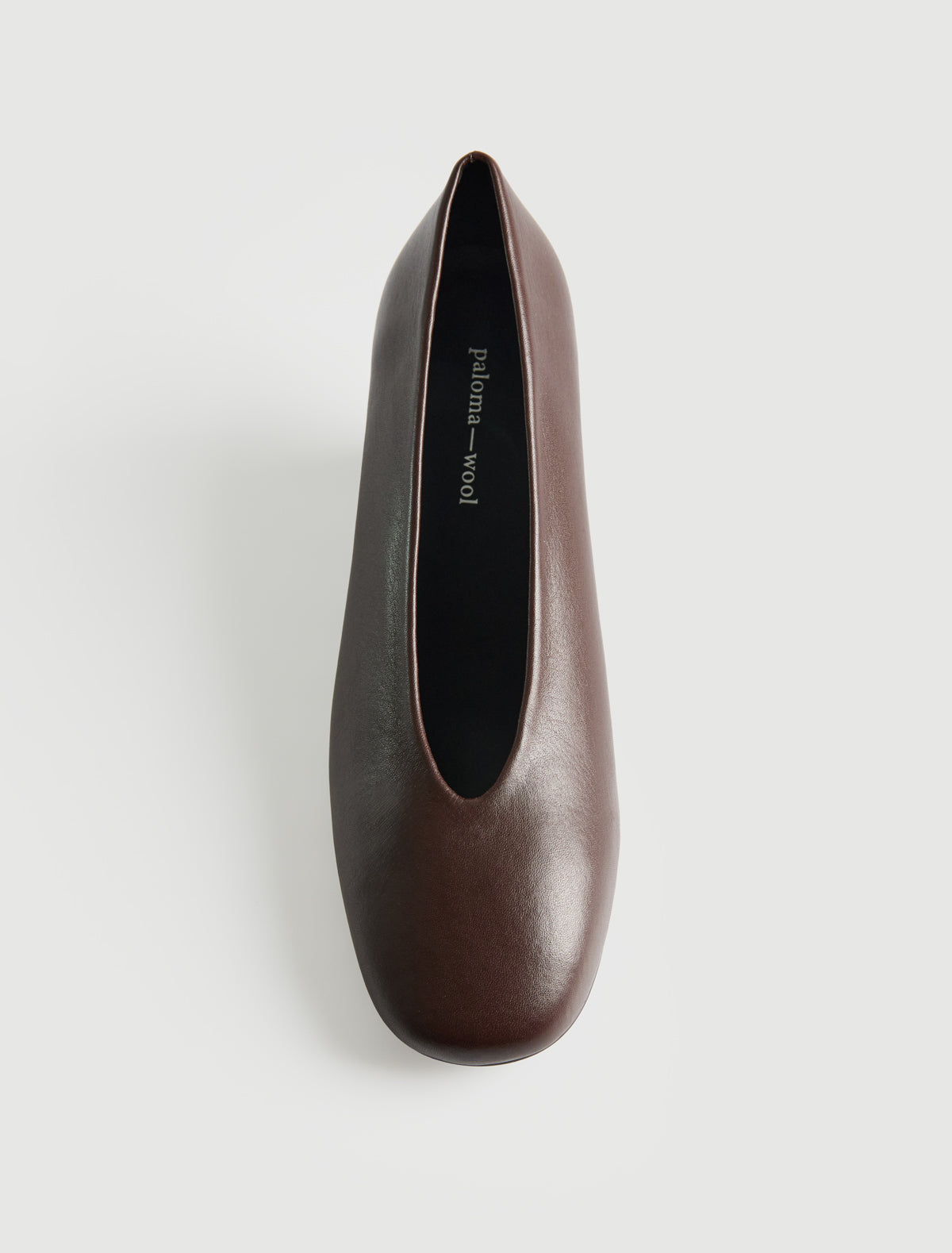 Jacinta pump sculptural 6 cm wedge contrasting color brown