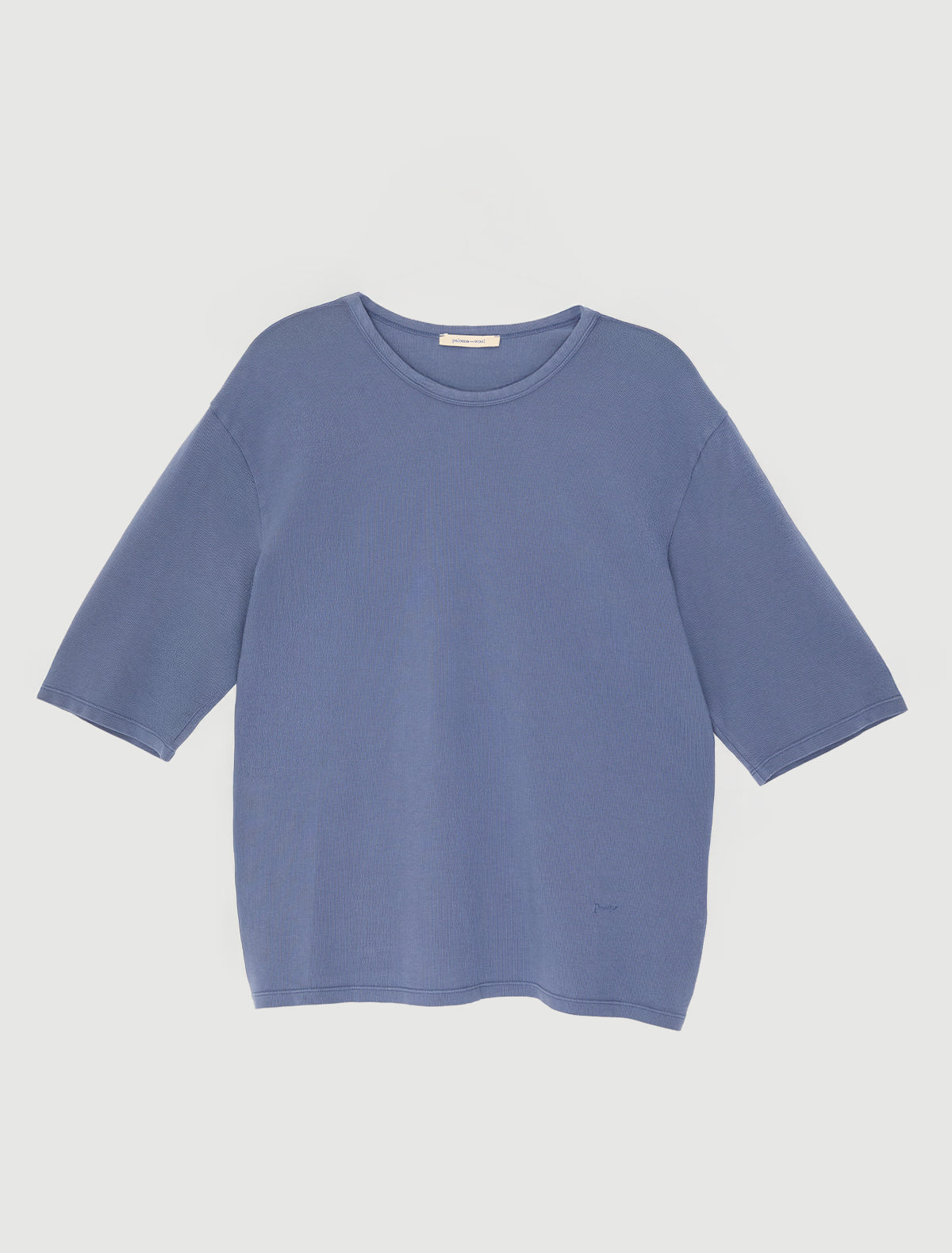 Maps short sleeve pique t shirt embroidery hem