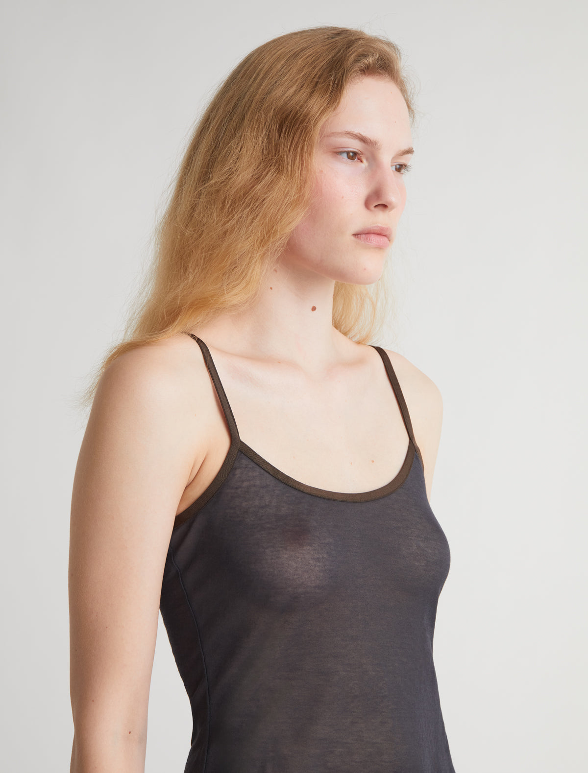 Nasem strappy top lingerie details darkgrey