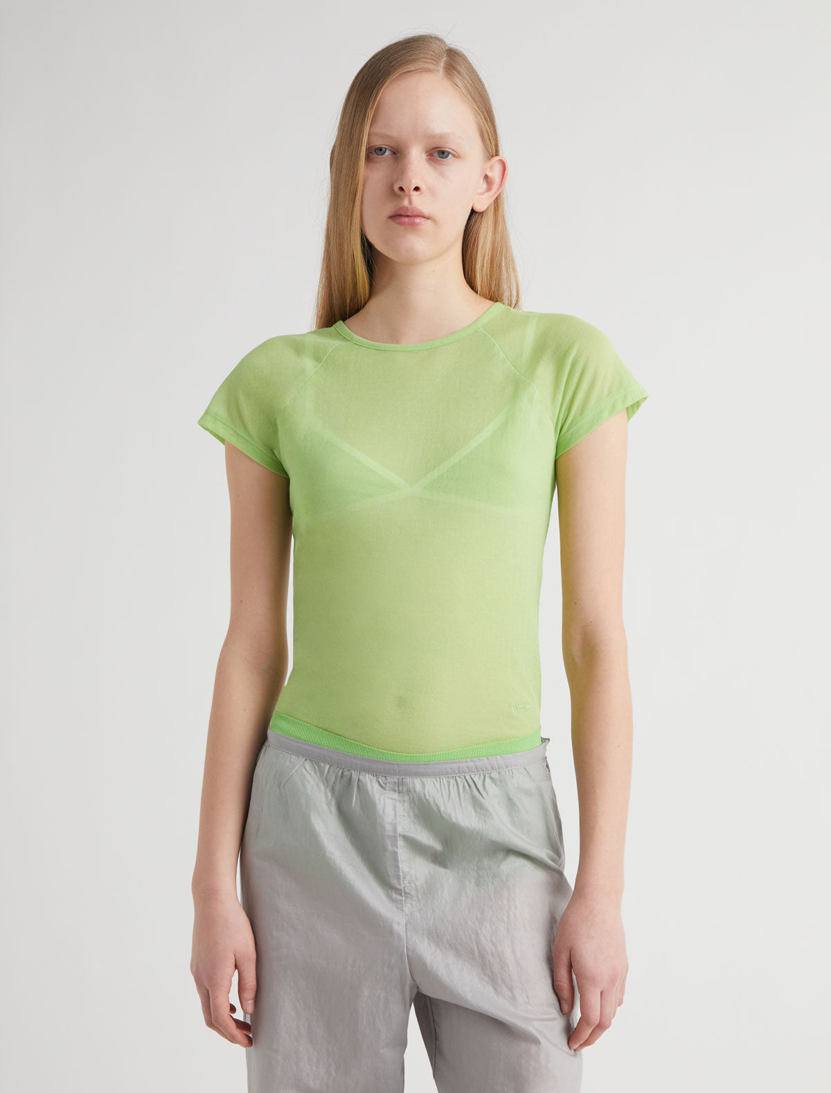 Omu delicate sheer top embroidery kiwi