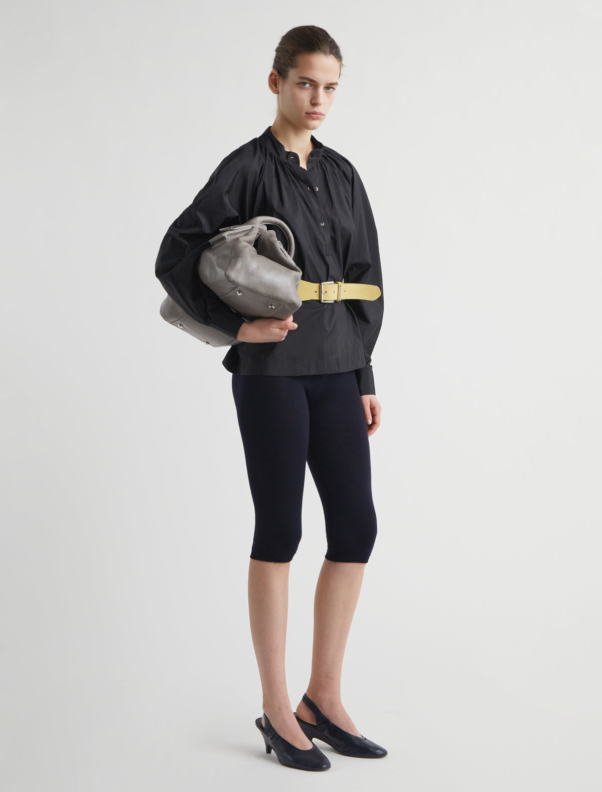 Saloma below the knee knitted leggings navy
