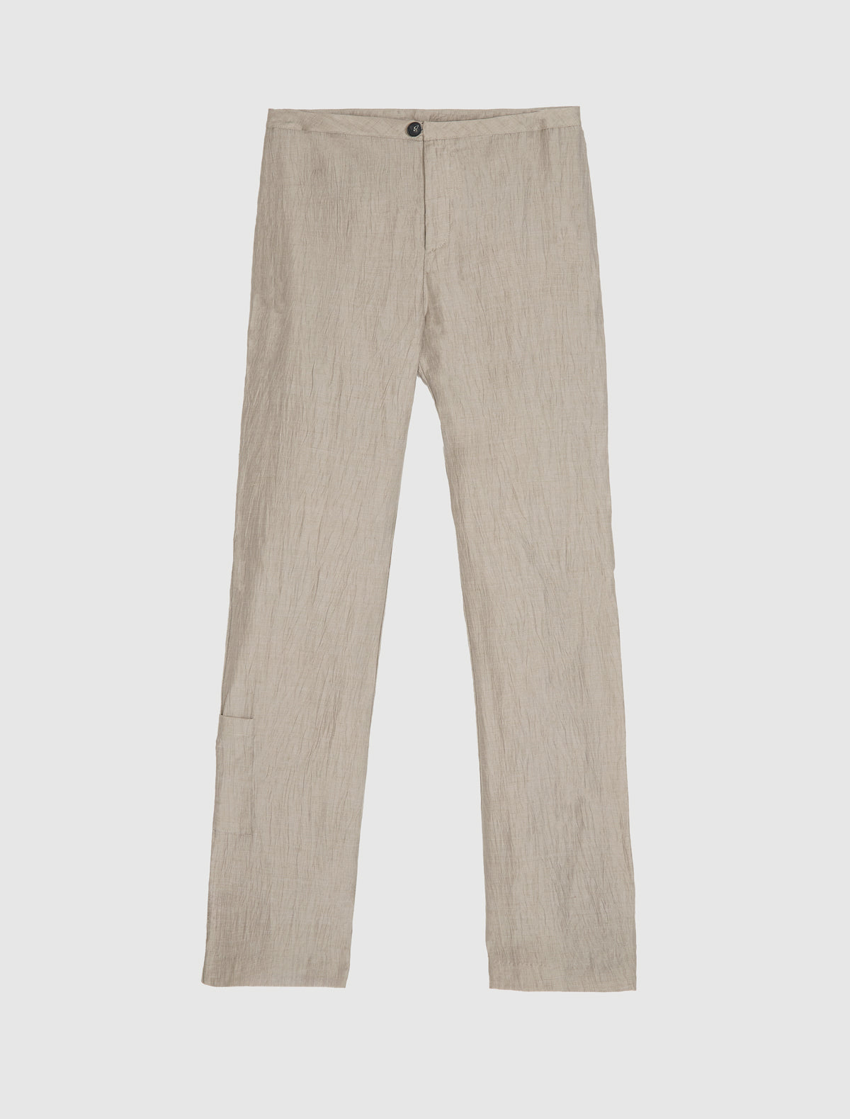 Shake straight leg trousers patch pocket bottom grey