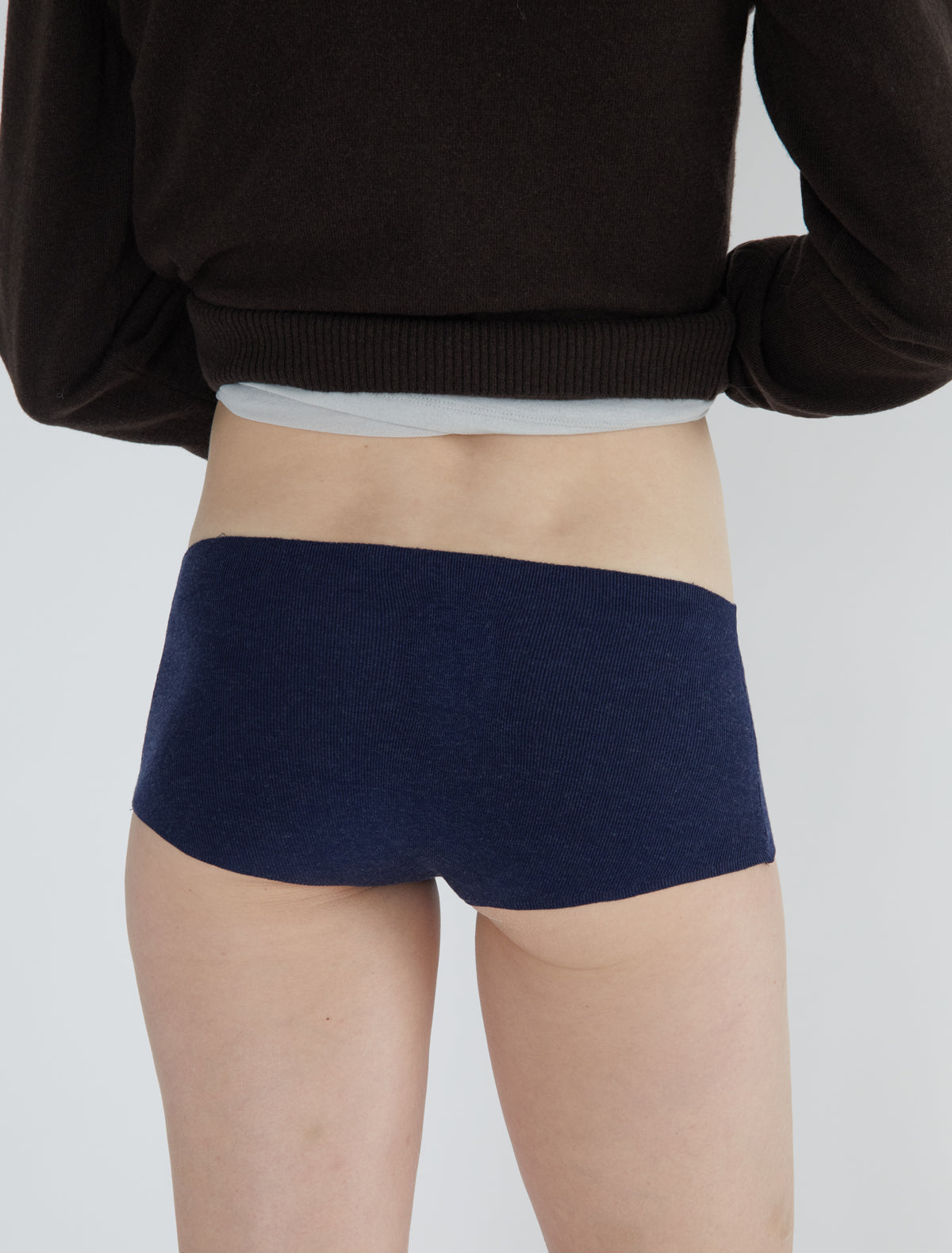 Pai pai fitted knit shorts navy