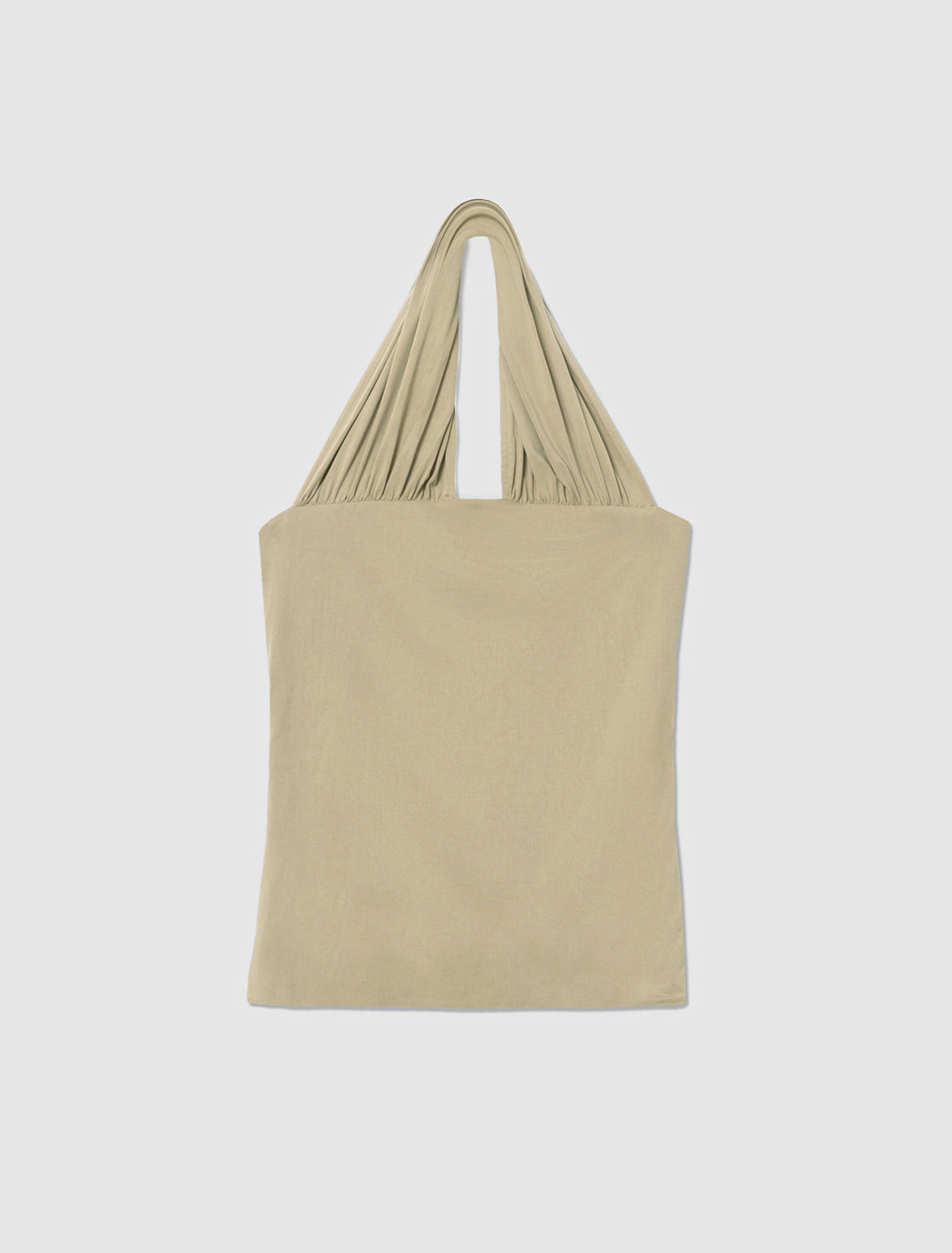 Rima halter neck top cut out detail khaki