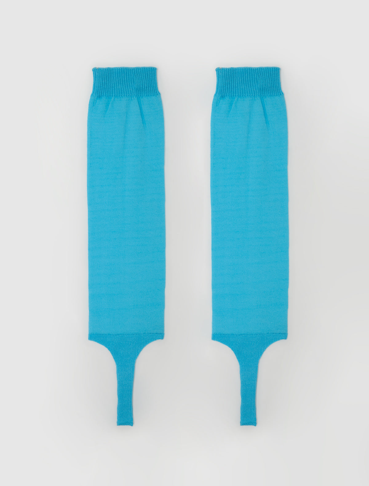 Long dina long fuseau style knitted socks blue