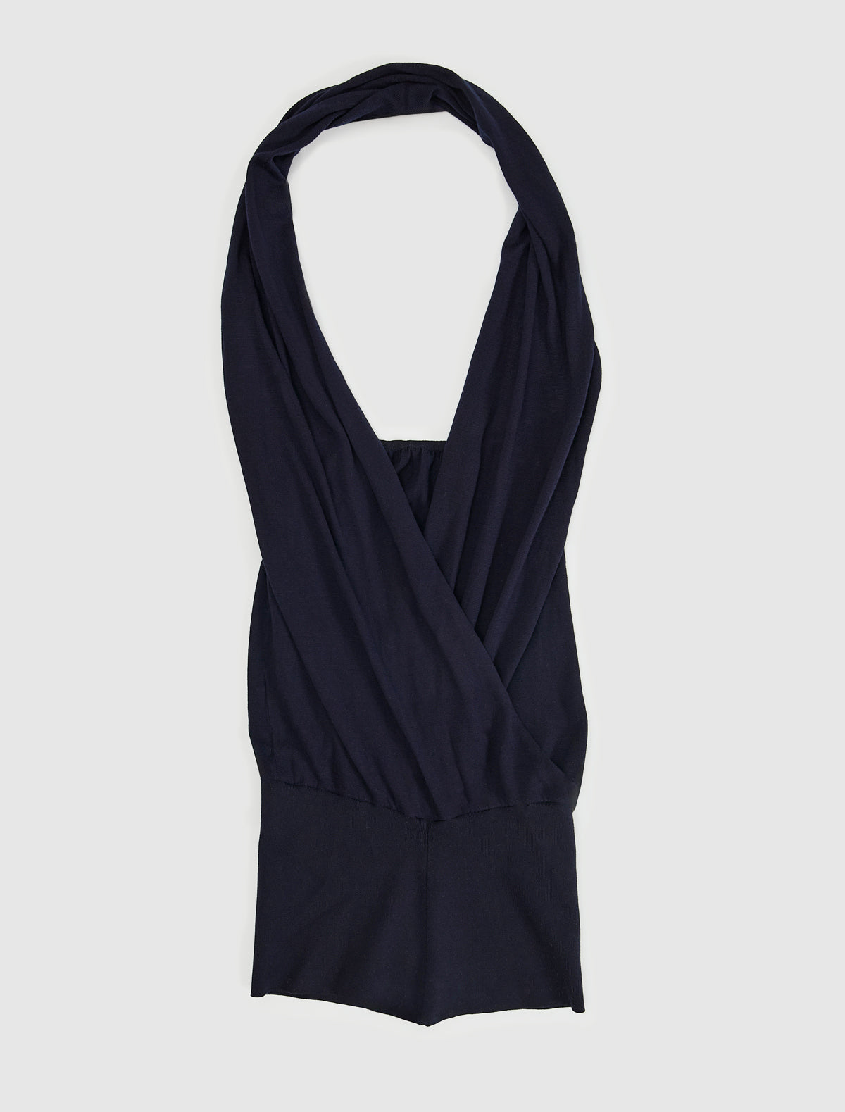 Soma halter neck knit jumpsuit navy