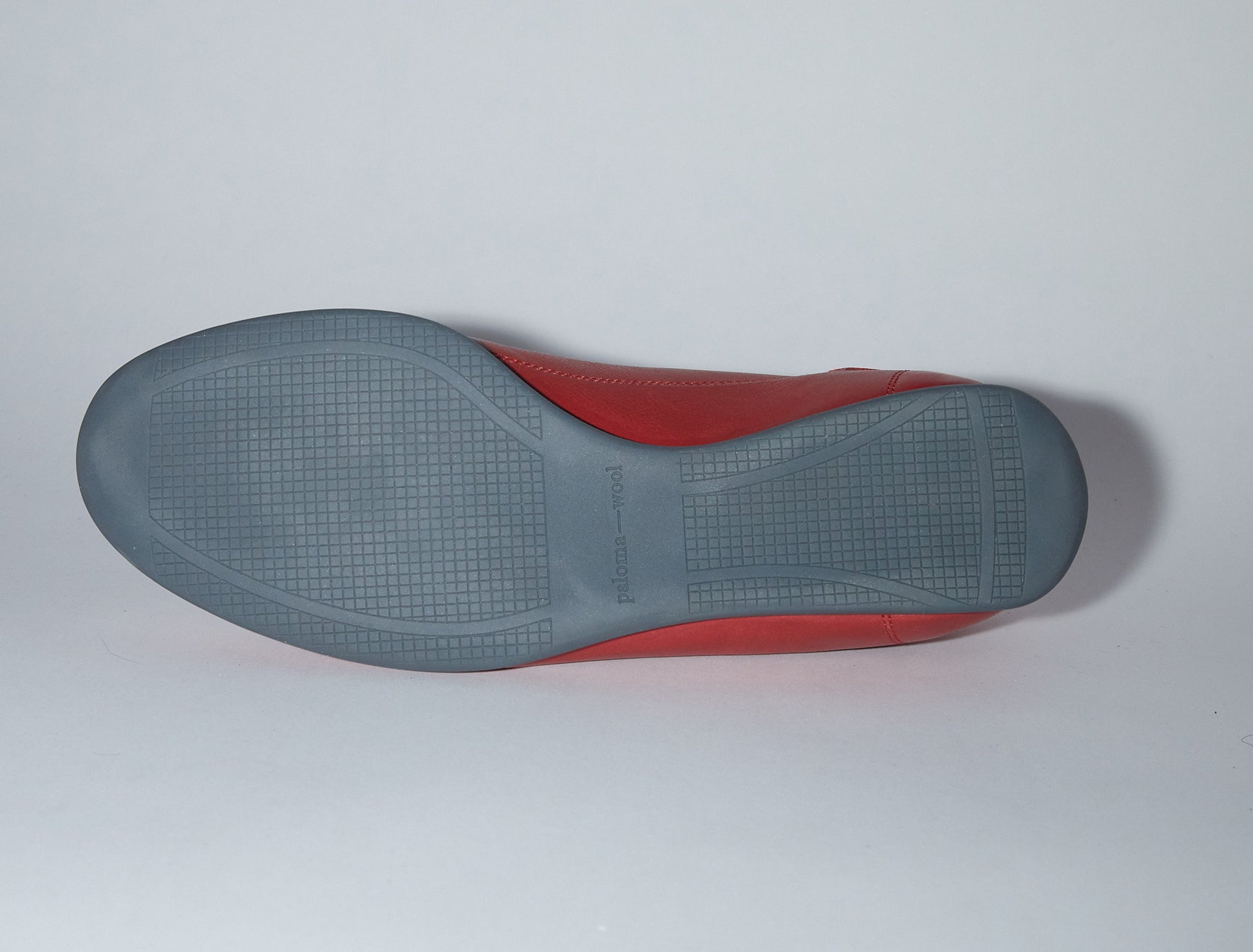 Miles laceup leather sneakers rubber sole red
