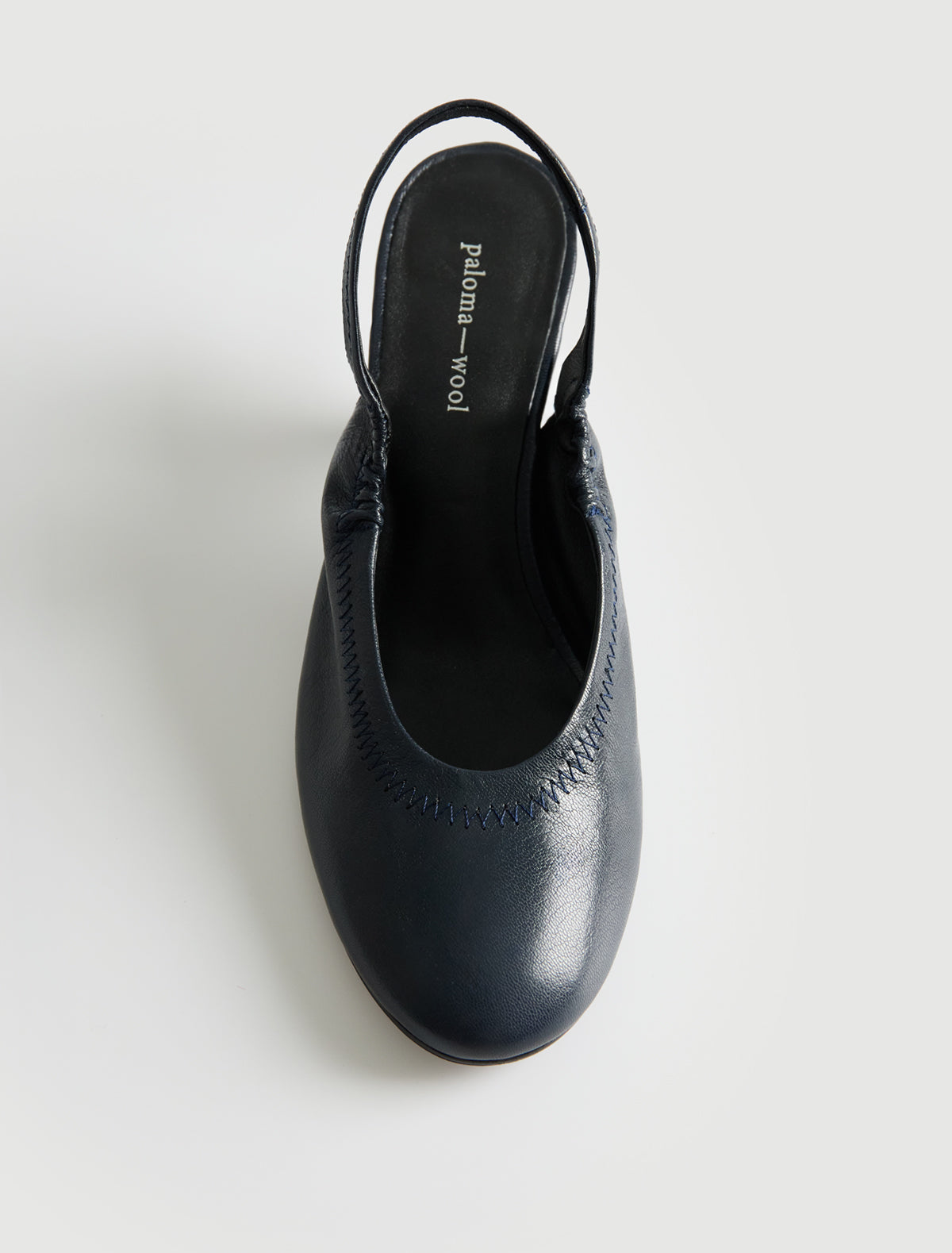 Joelia slingback shoe shaped 6 cm heel navy