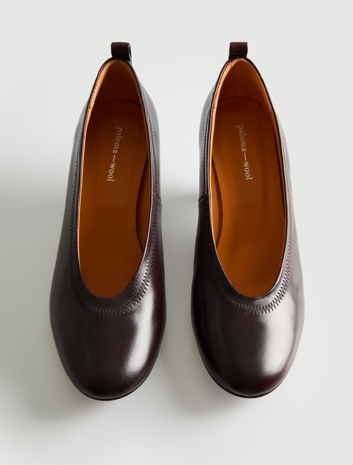 Joelia pump shaped 6 cm heel wine