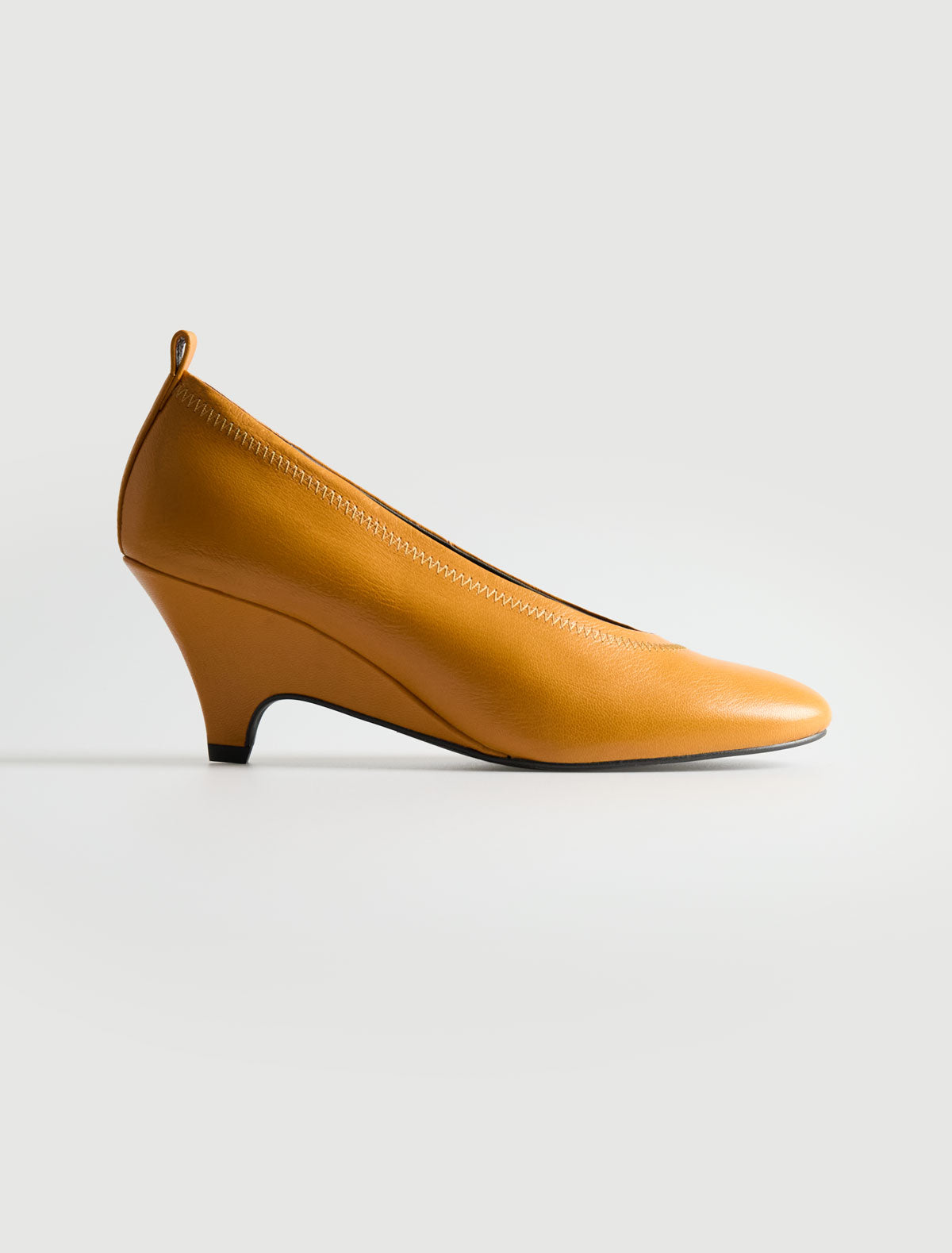 Joelia pump shaped 6 cm heel orange