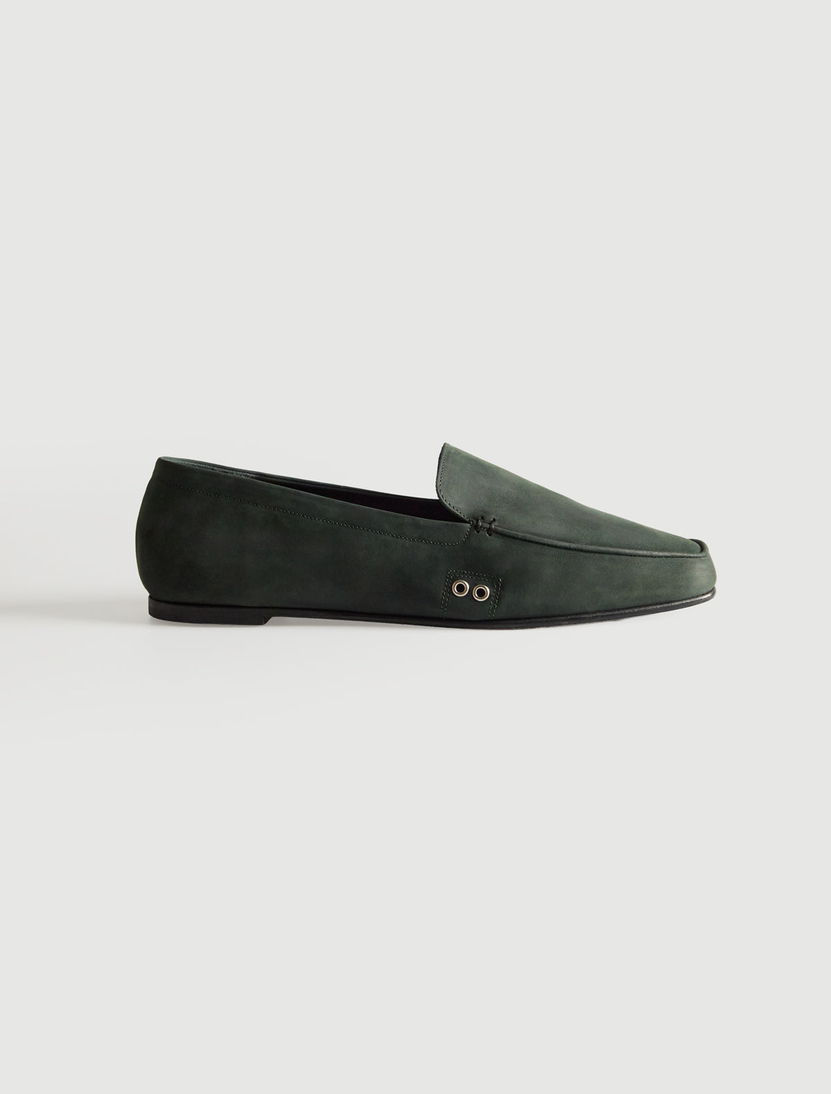 Micaela b mens leather loafer darkgreen