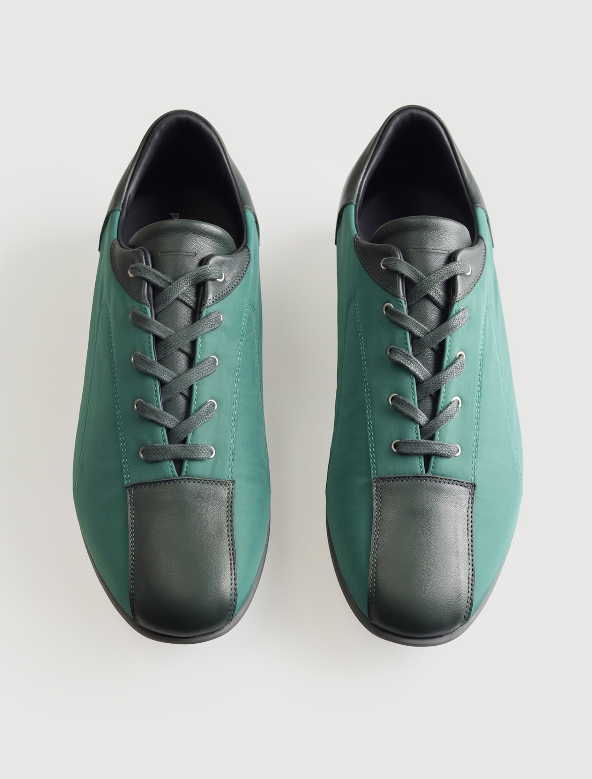 Miles b mens lace up sneakers rubber sole green