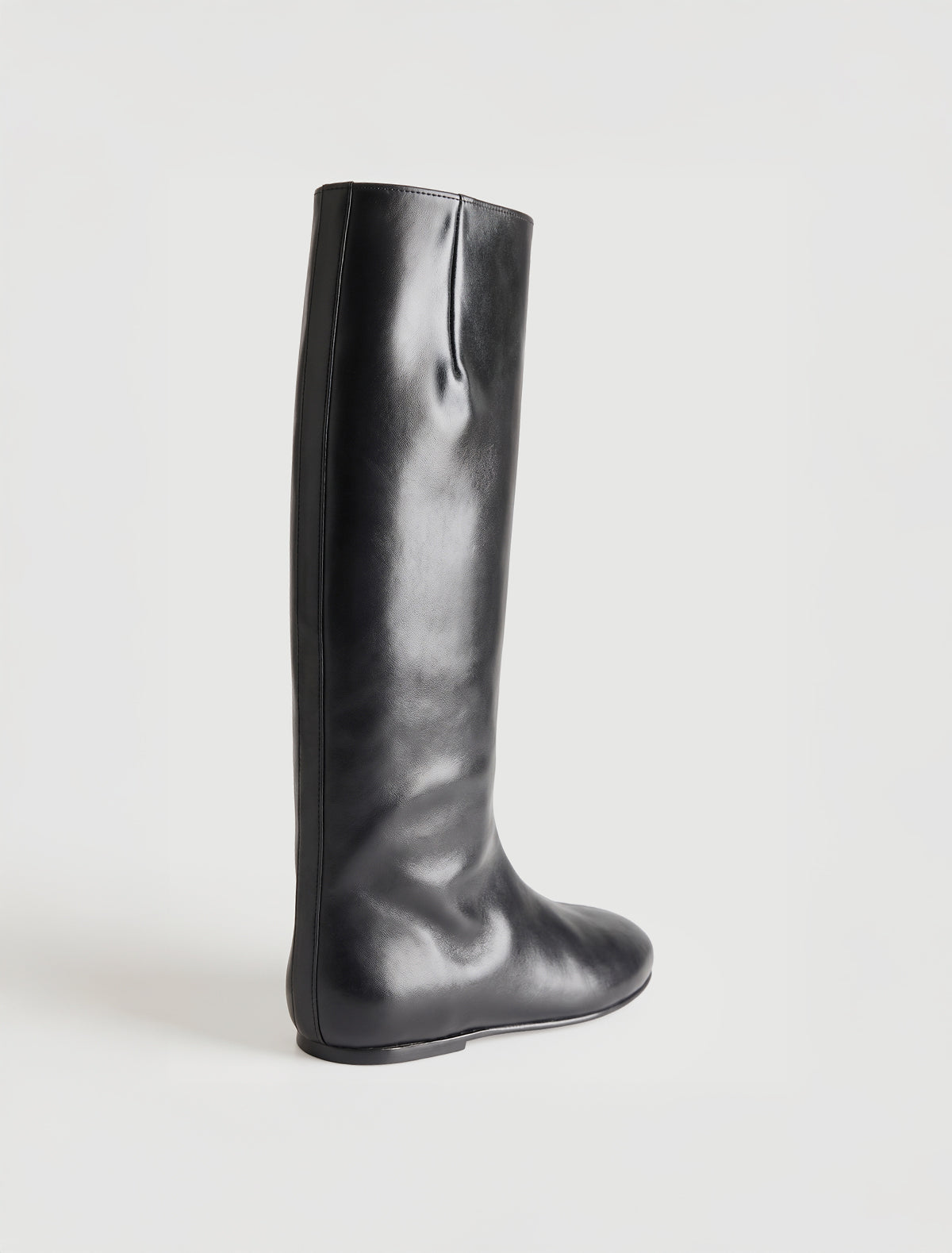 Napoli barefoot high straight leg pull on boots black