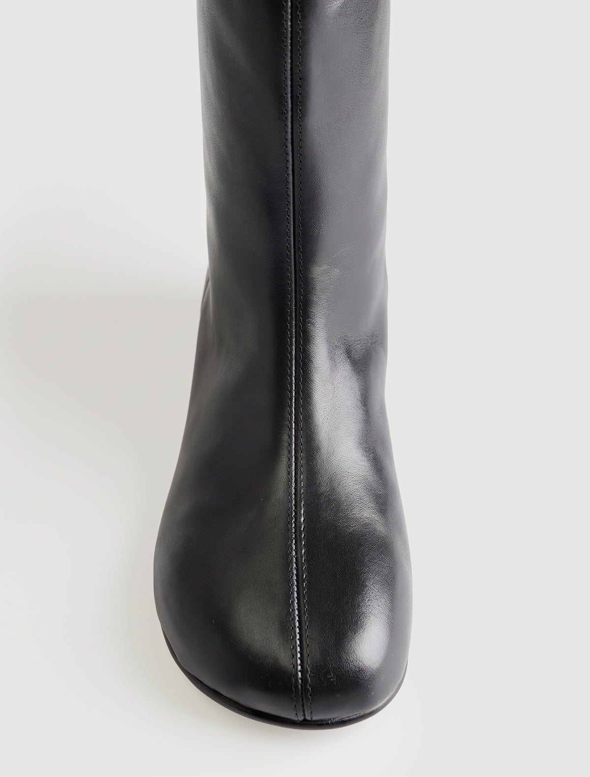 Napoli barefoot high straight leg pull on boots black