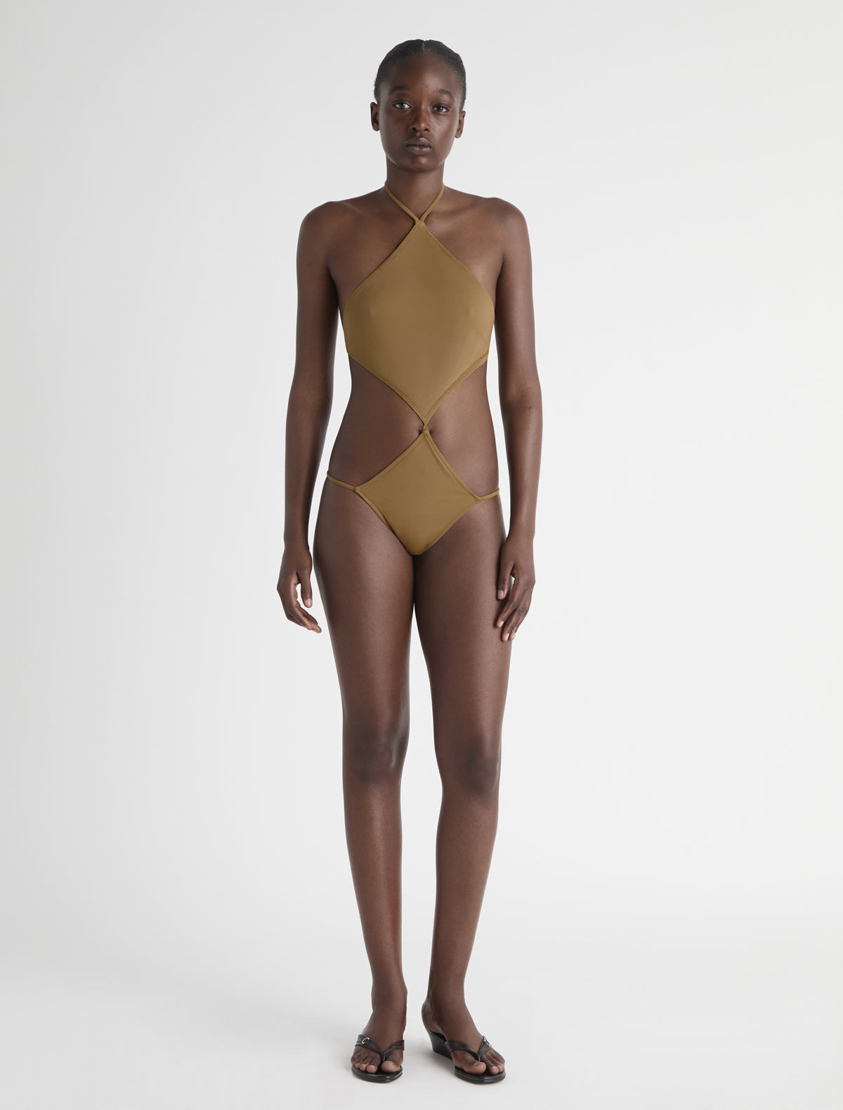 Parle diamond shaped trikini lightbrown