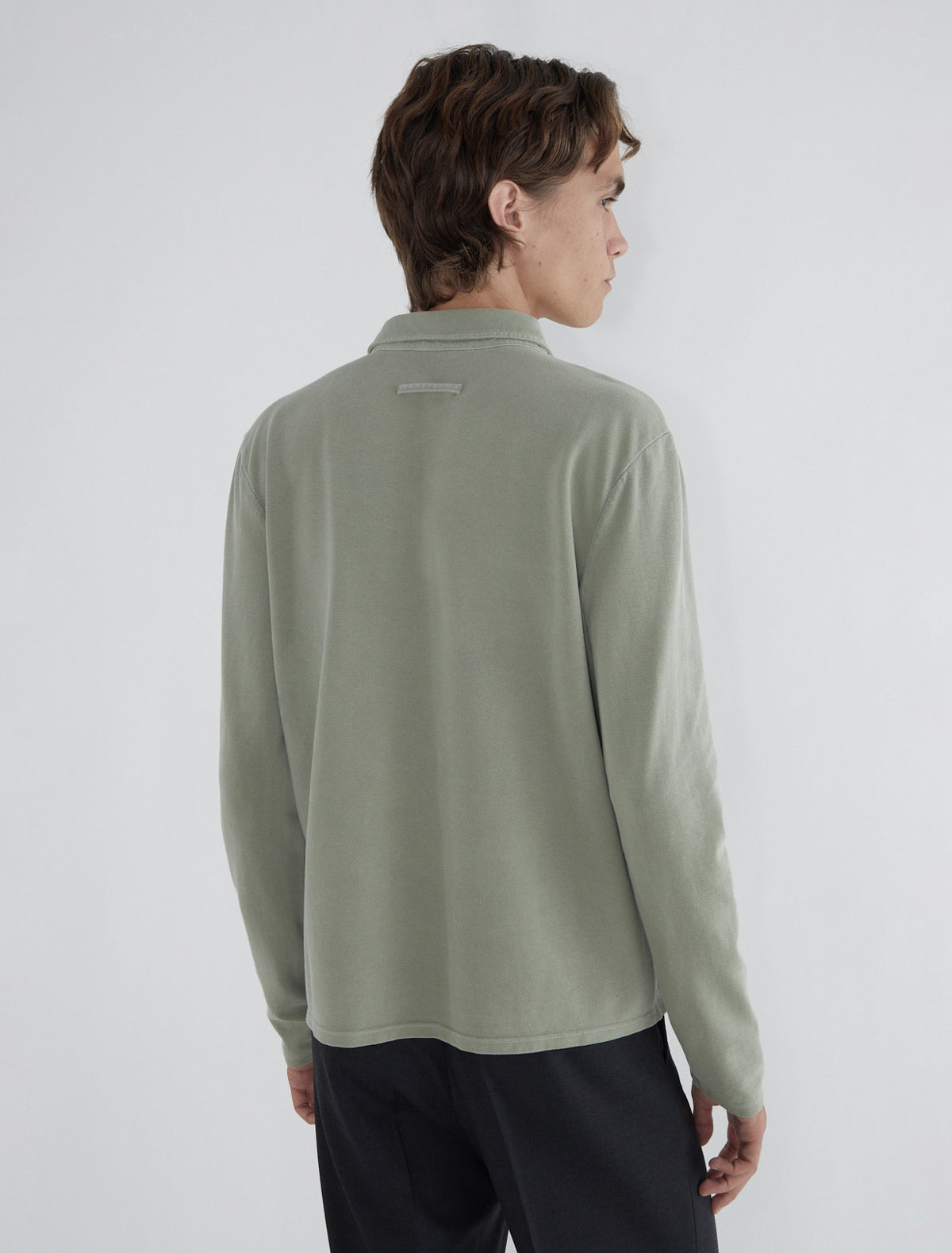 Ludmila pique polo shirt inside pocket khaki
