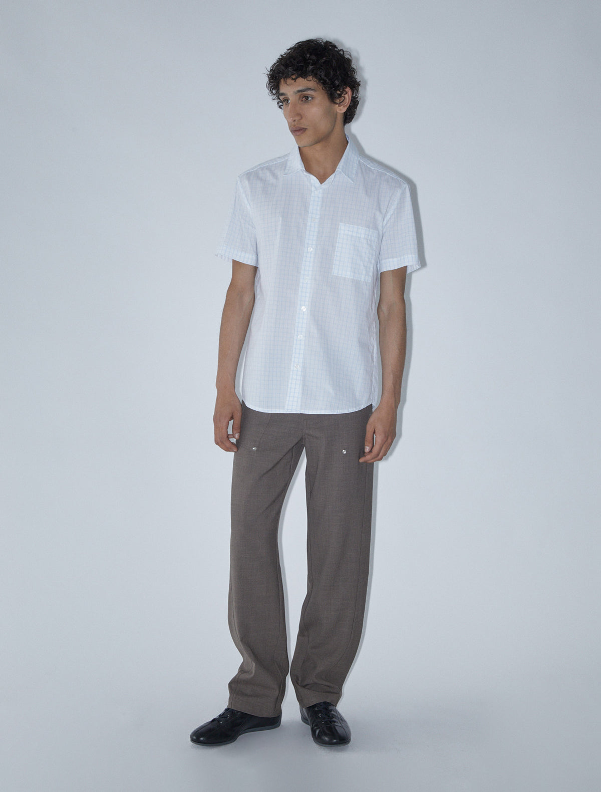 Tiza short sleeved checkered shirt