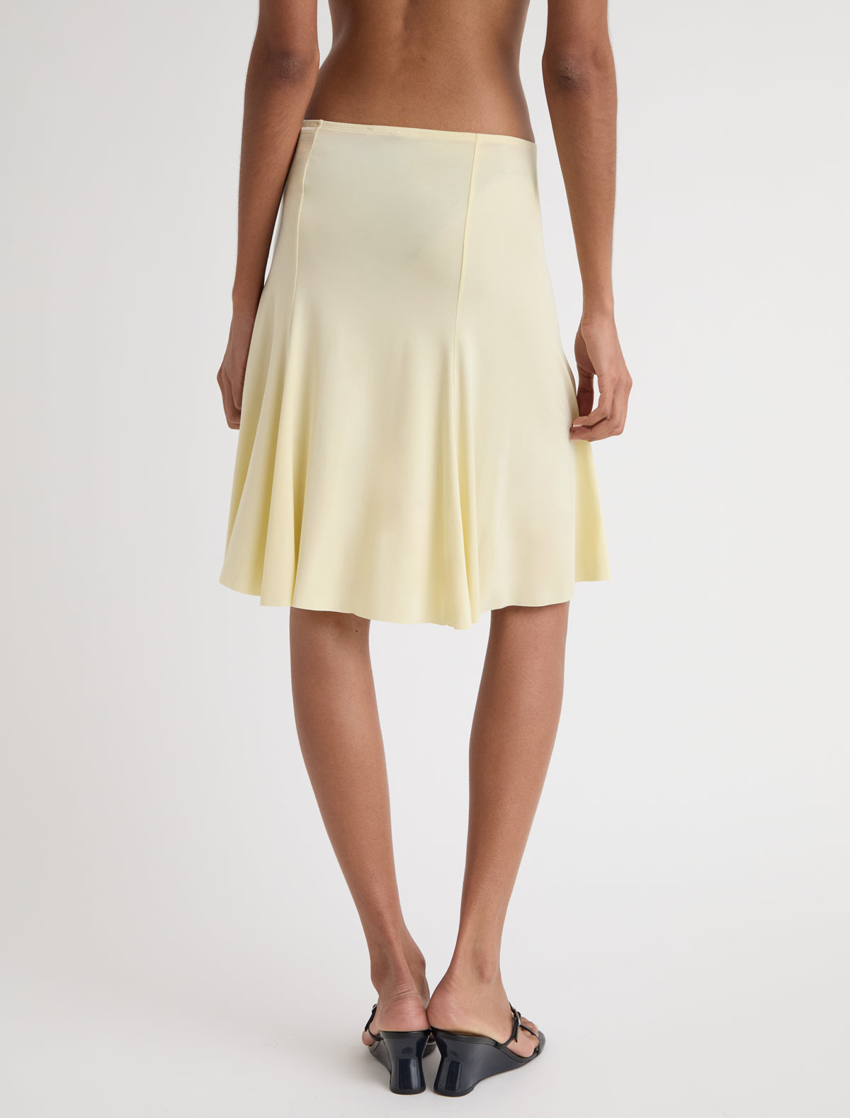 Mini vicky mini skirt cupro softyellow