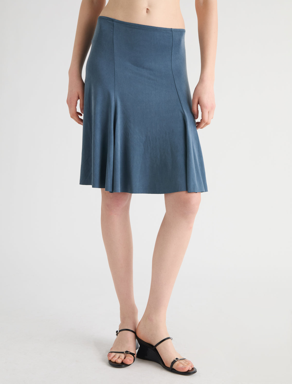 Mini vicky mini skirt cupro greenishblue
