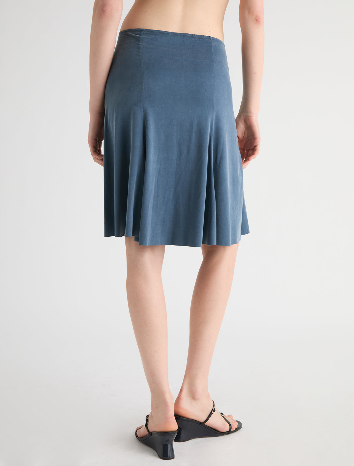 Mini vicky mini skirt cupro greenishblue