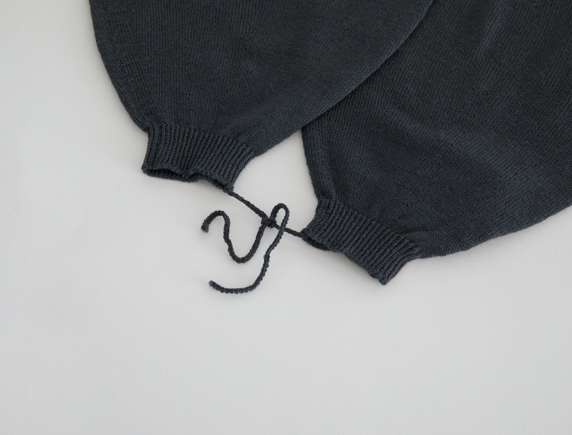 Flake puff style gloves wool grey