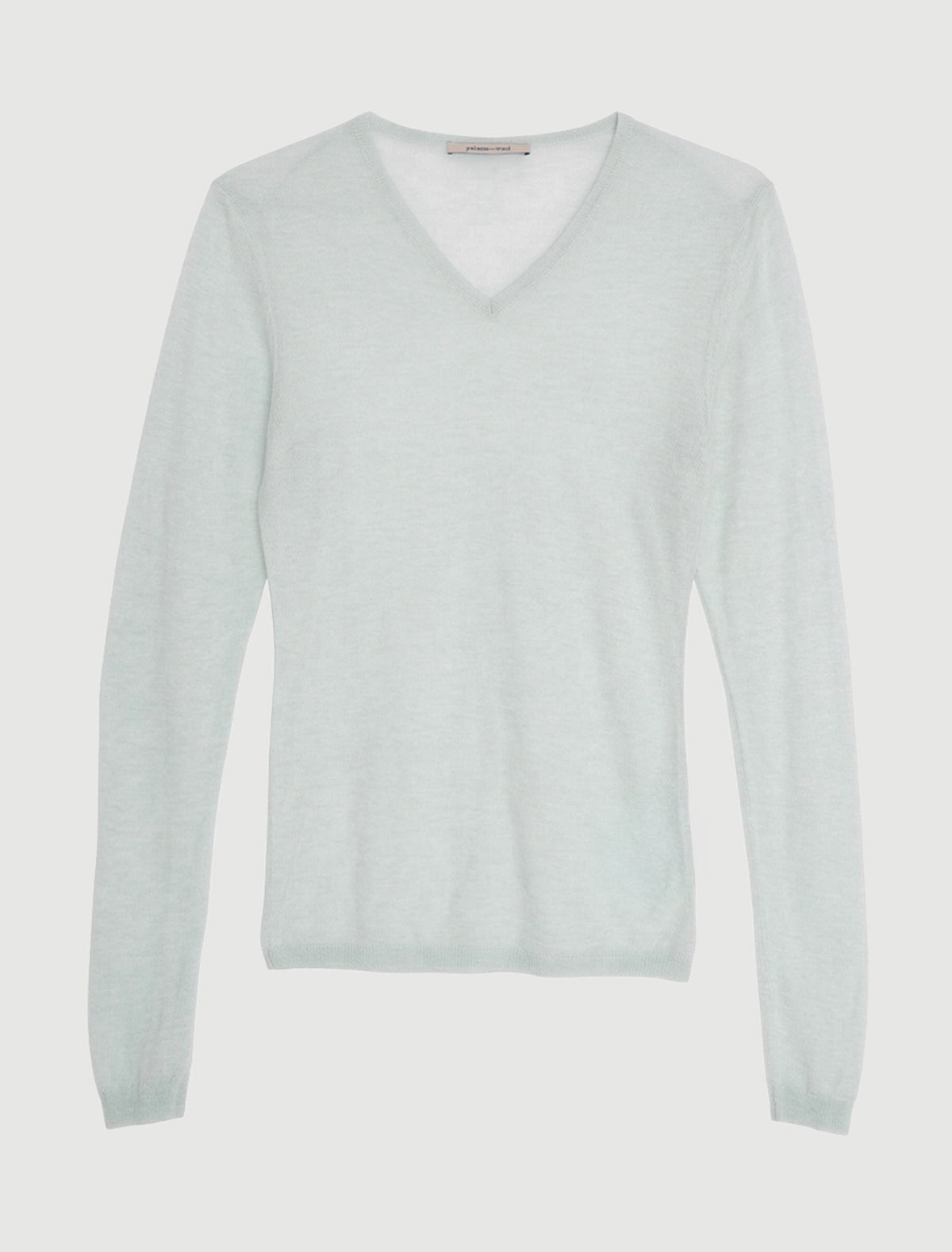 Losa long sleeve sheer sweater lightblue